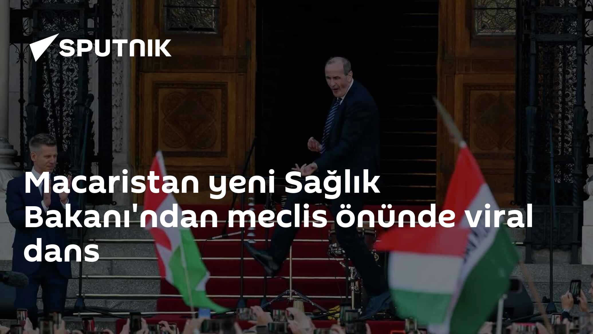 Macaristan yeni Sağlık Bakanı'ndan meclis önünde viral dans