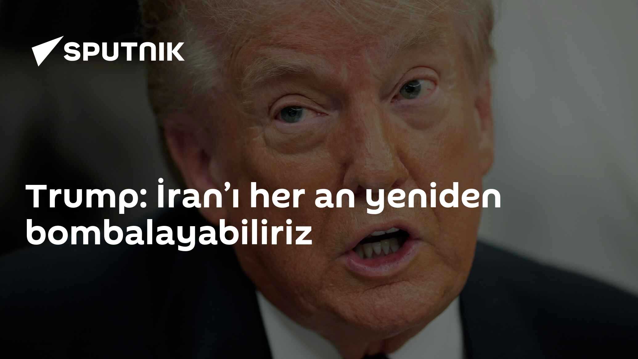 Trump: İran’ı her an yeniden bombalayabiliriz