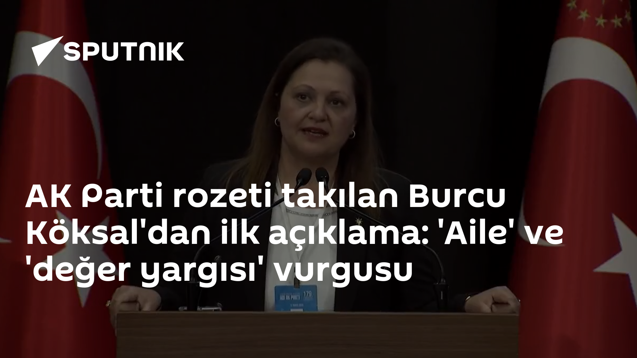 AK Parti rozeti takılan Burcu Köksal'dan ilk açıklama