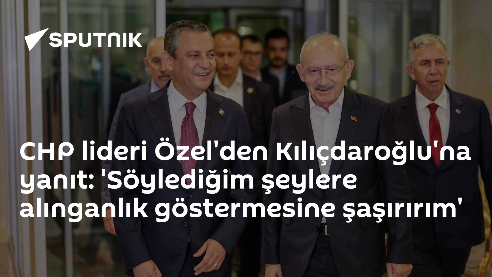 CHP lideri Özel'den Kılıçdaroğlu'na yanıt: 'Söylediğim şeylere alınganlık göstermesine şaşırırım'