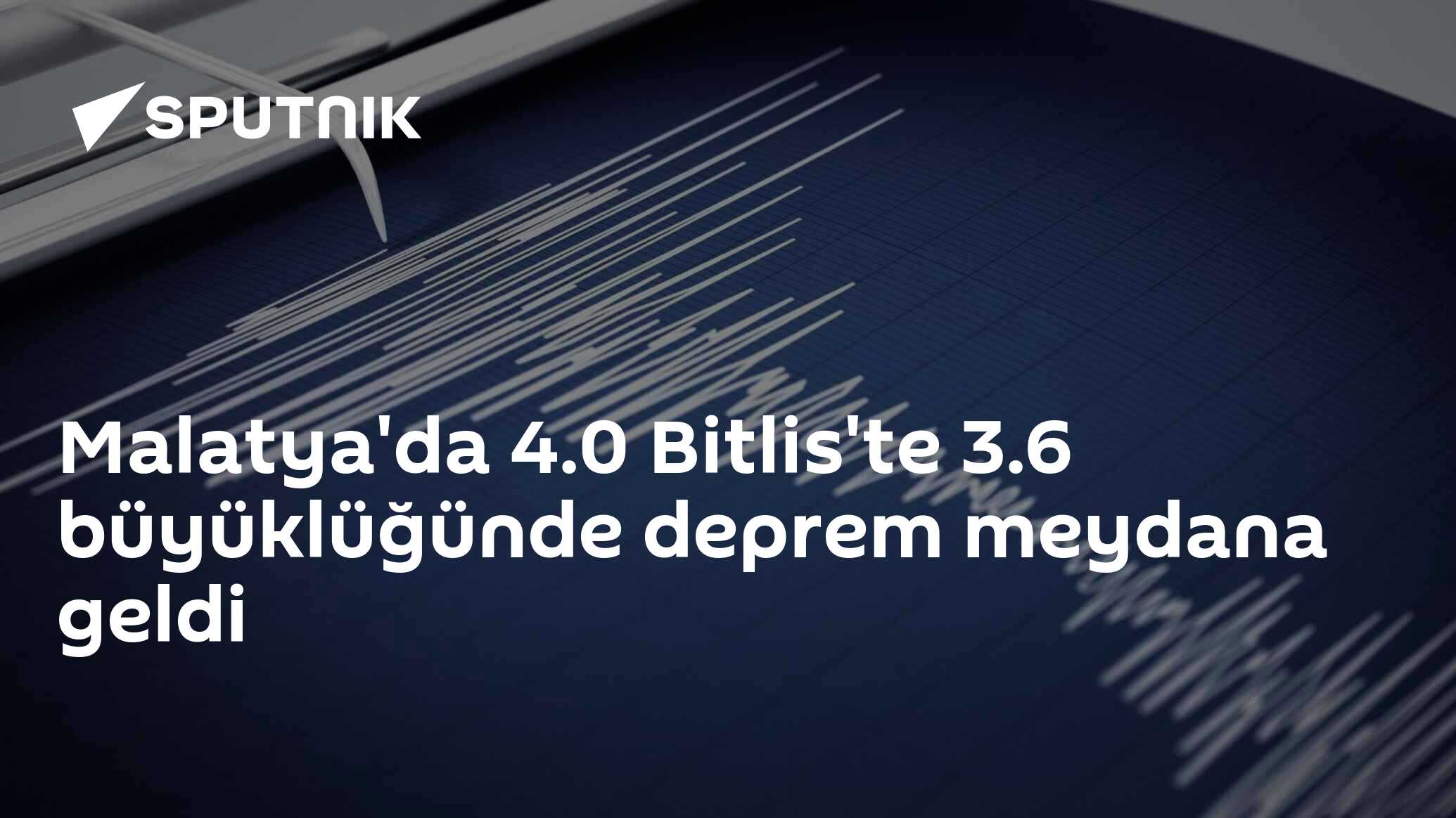 Malatya Pütürge'de 4.0 büyüklüğünde deprem