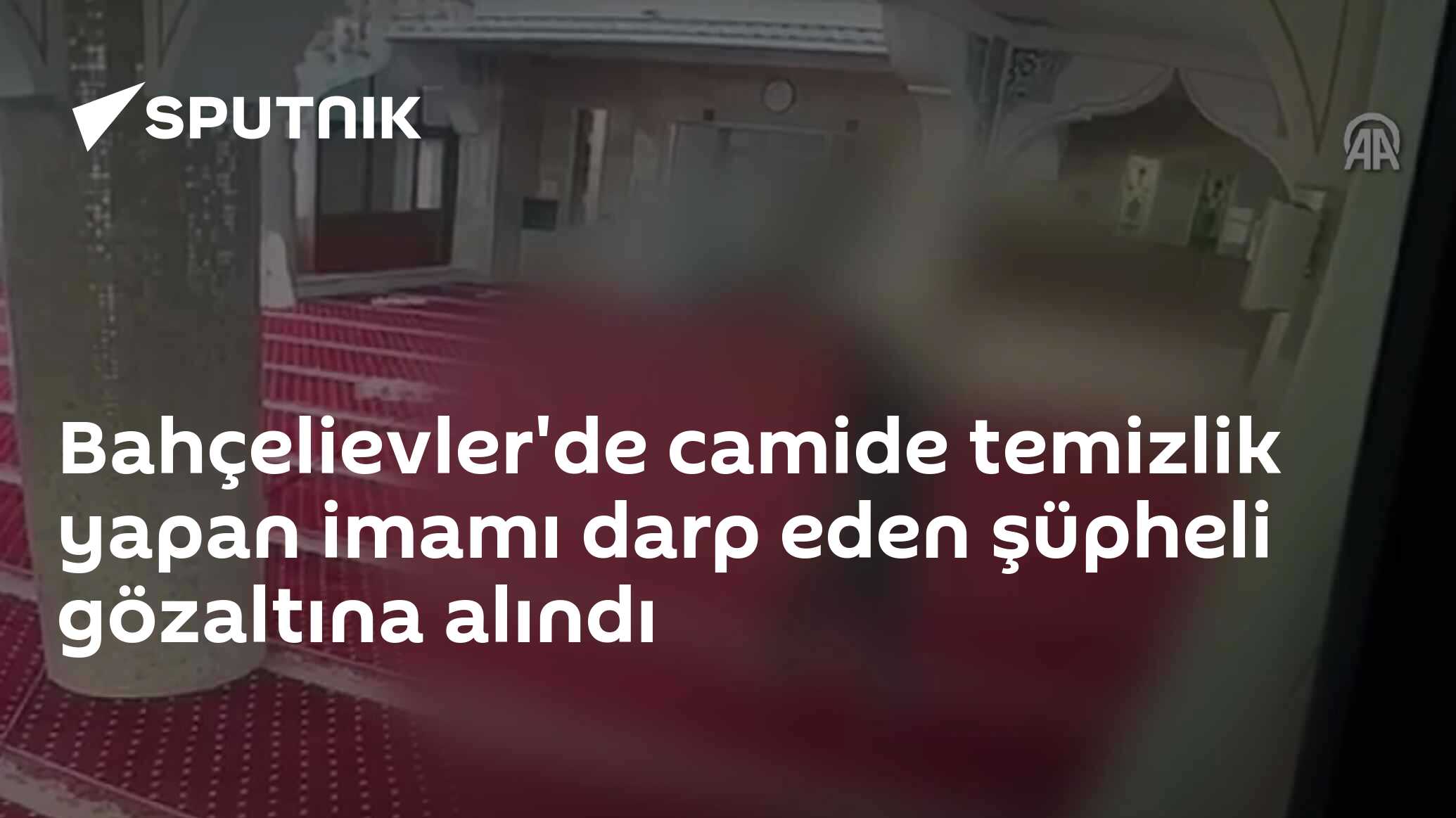 Bahçelievler'de bir adam camide temizlik yapan imamı darp etti