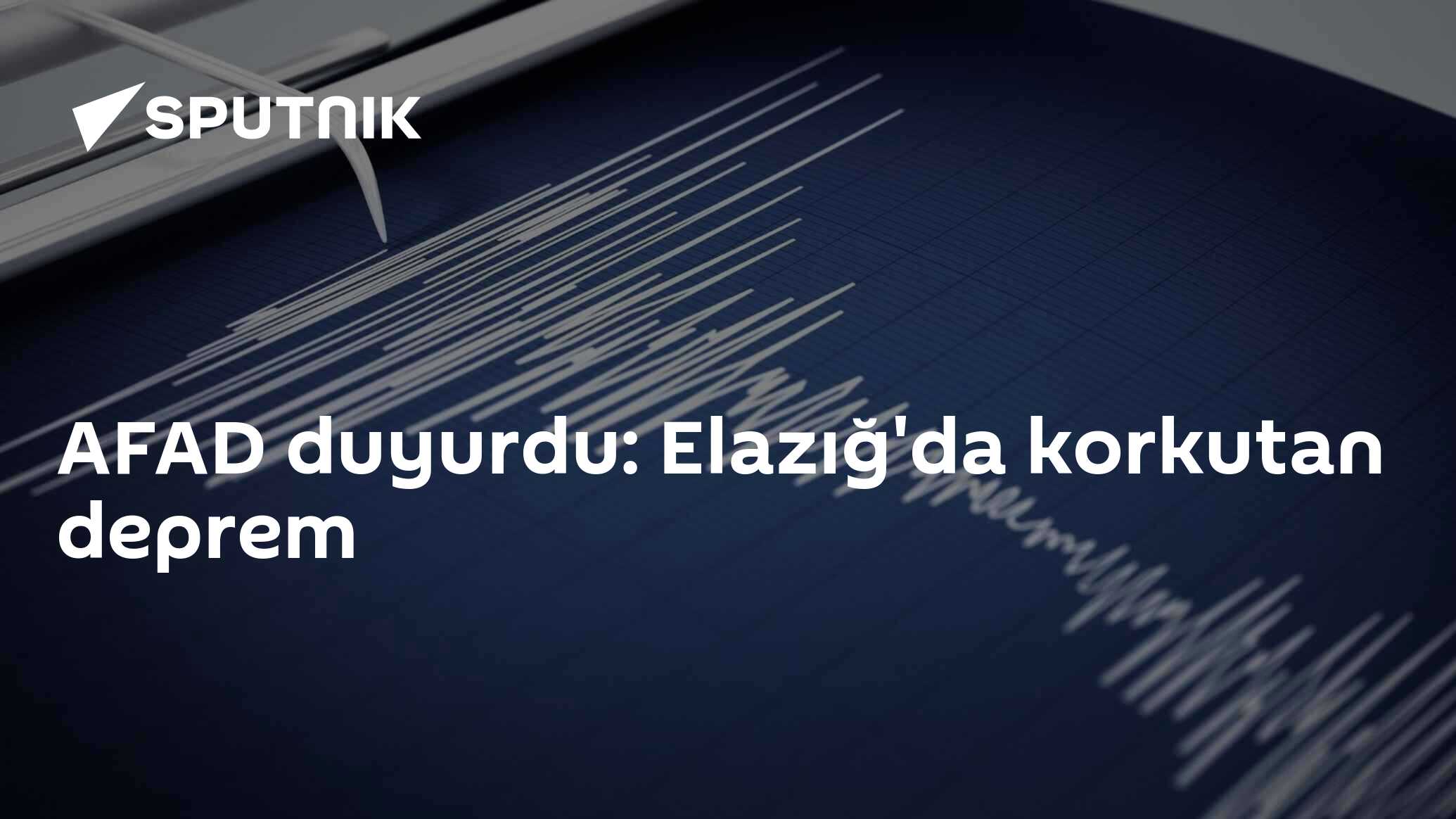 AFAD duyurdu: Elazığ'da korkutan deprem