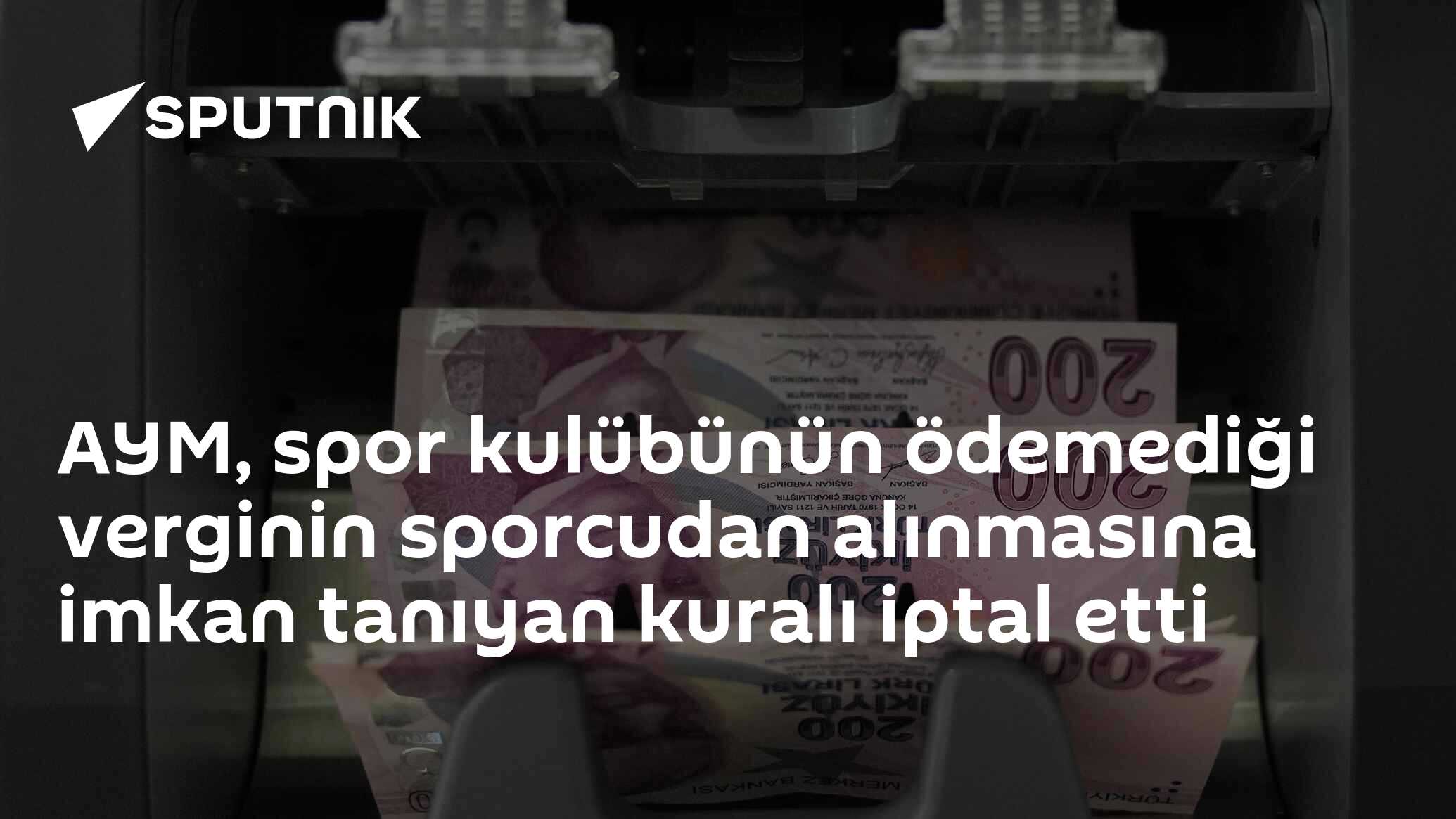 AYM, spor kulübünün ödemediği verginin sporcudan alınmasına imkan tanıyan kuralı iptal etti