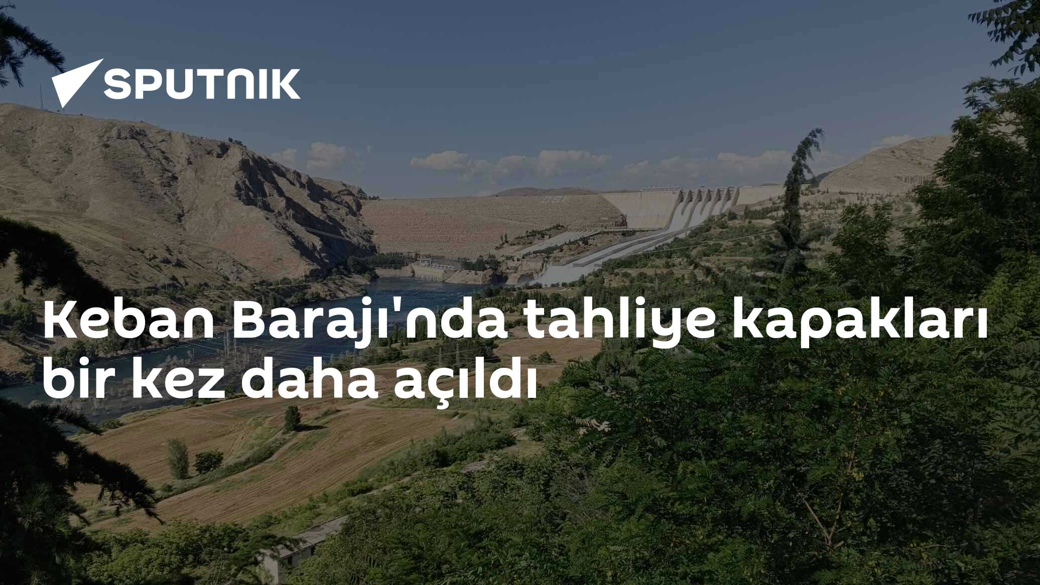 Keban Barajı'nda tahliye kapakları bir kez daha açıldı