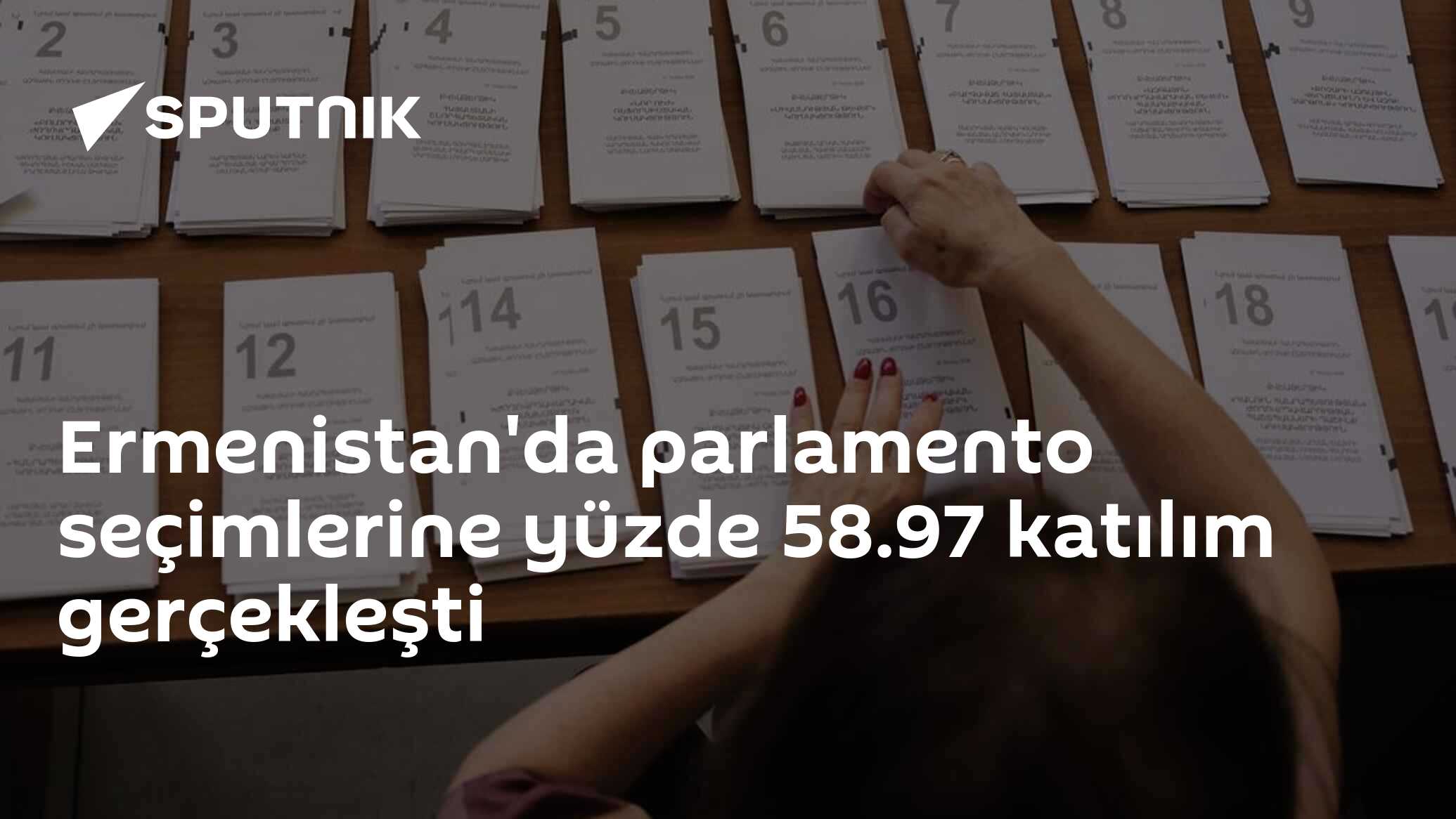 Ermenistan'da parlamento seçimlerine yüzde 58.97 katılım ger