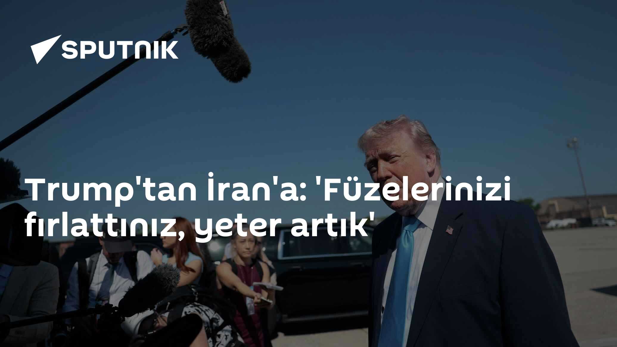 Trump'tan İran'a: 'Füzelerinizi fırlattınız, yeter artık'