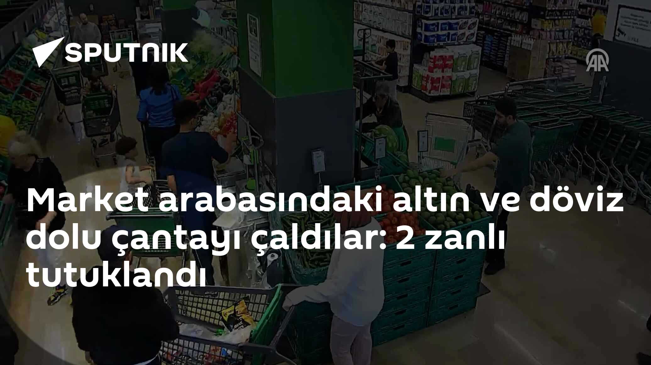 Market arabasındaki altın ve döviz dolu çantayı çaldılar: 2 