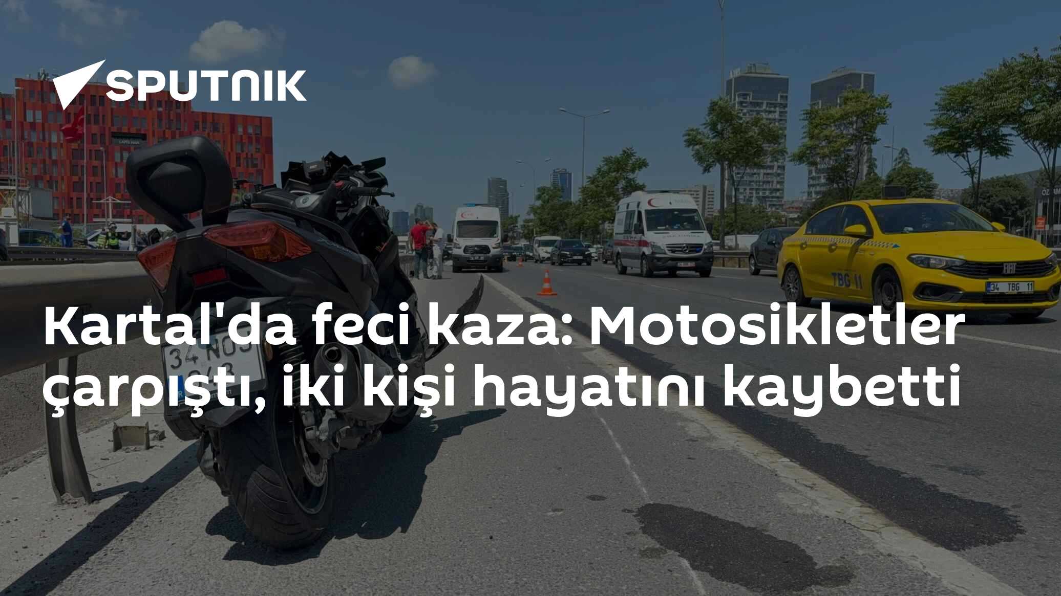 Kartal'da feci kaza: Motosikletler çarpıştı, iki kişi hayatı