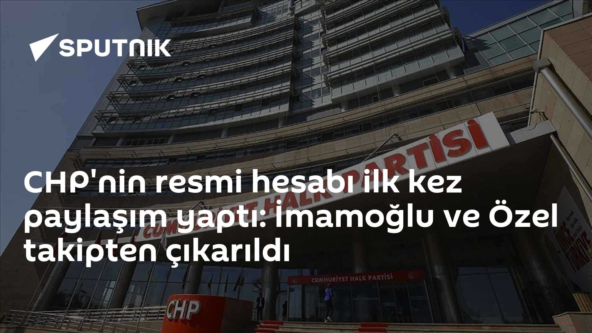 CHP'nin resmi hesabı ilk kez paylaşım yaptı: İmamo