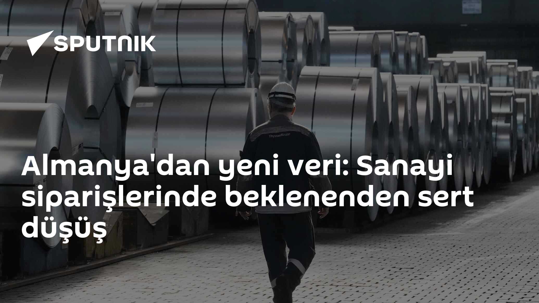 Almanya'dan yeni veri: Sanayi siparişlerinde beklenenden ser