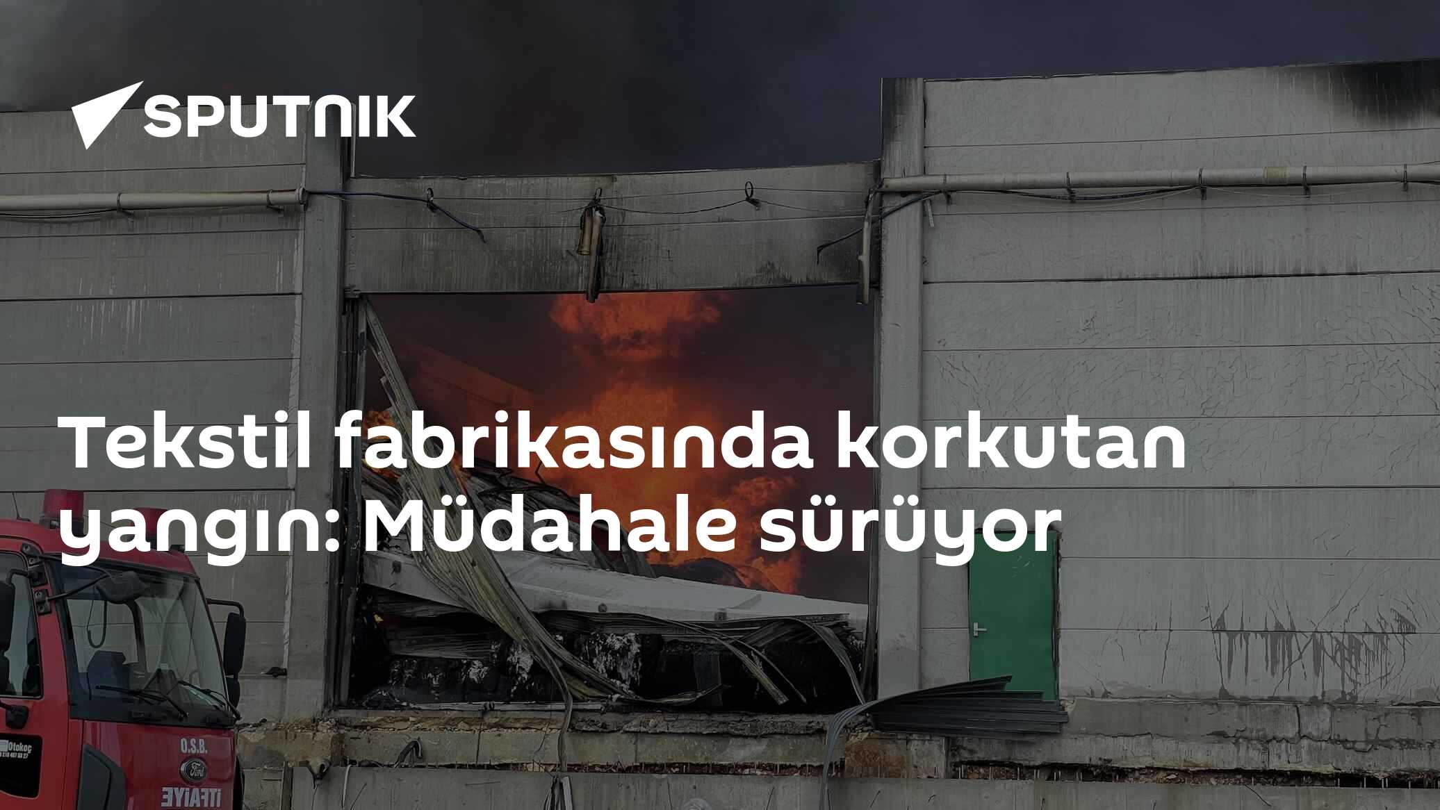 Tekstil fabrikasında korkutan yangın: Müdahale sürüyor