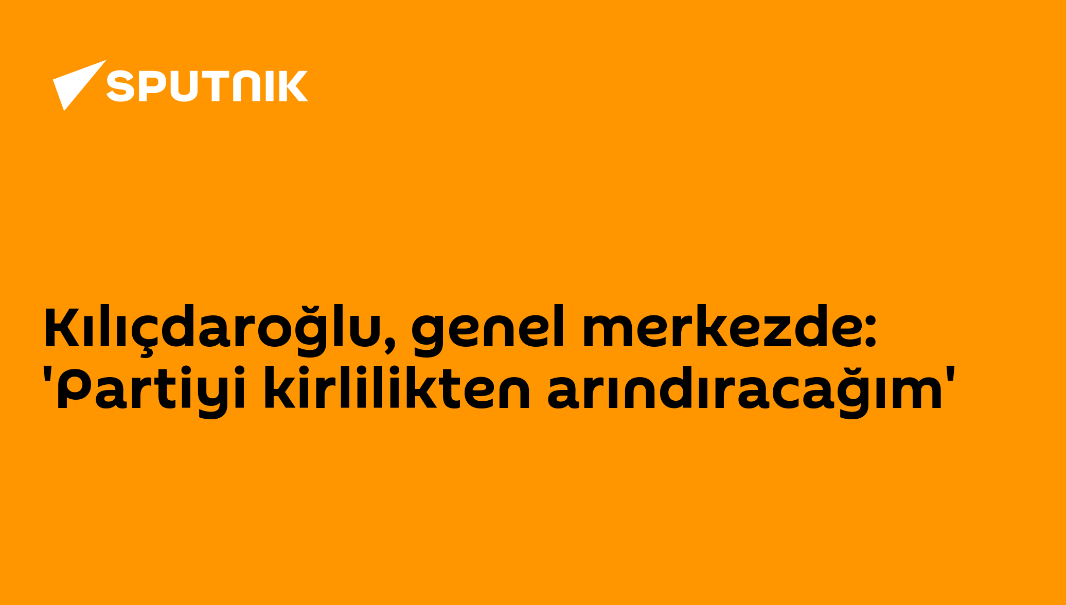 Kılıçdaroğlu, genel merkezde: 'Partiyi kirlilikten arındıracağım'