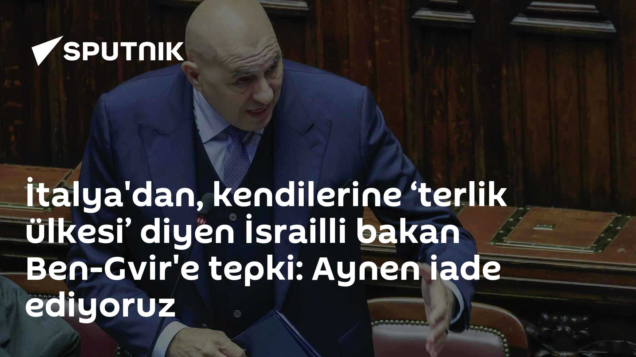 İtalya'dan, kendilerine ‘terlik ülkesi’ diyen İsrailli bakan