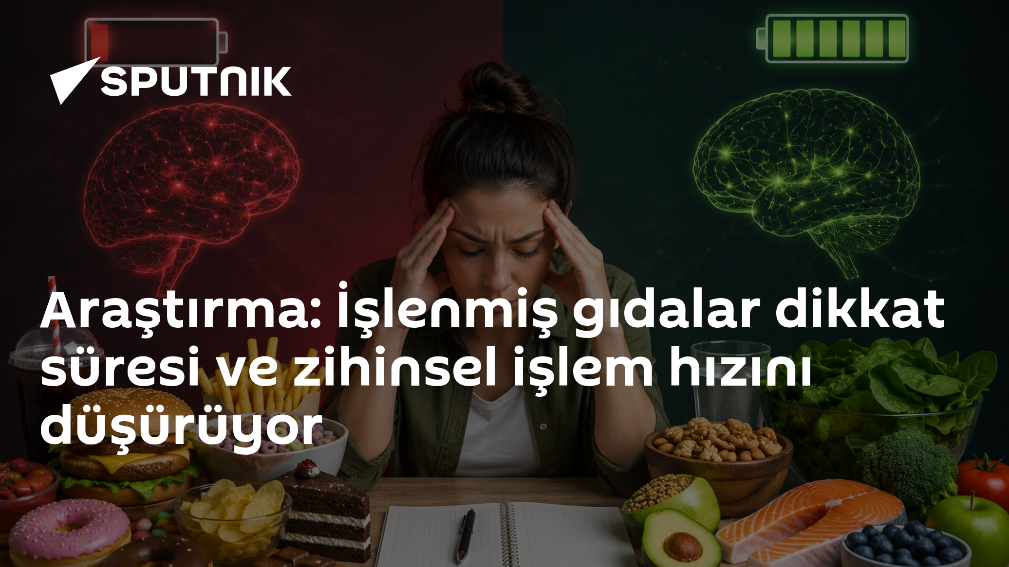 Araştırma: İşlenmiş gıdalar dikkat süresi ve zihinsel işlem 