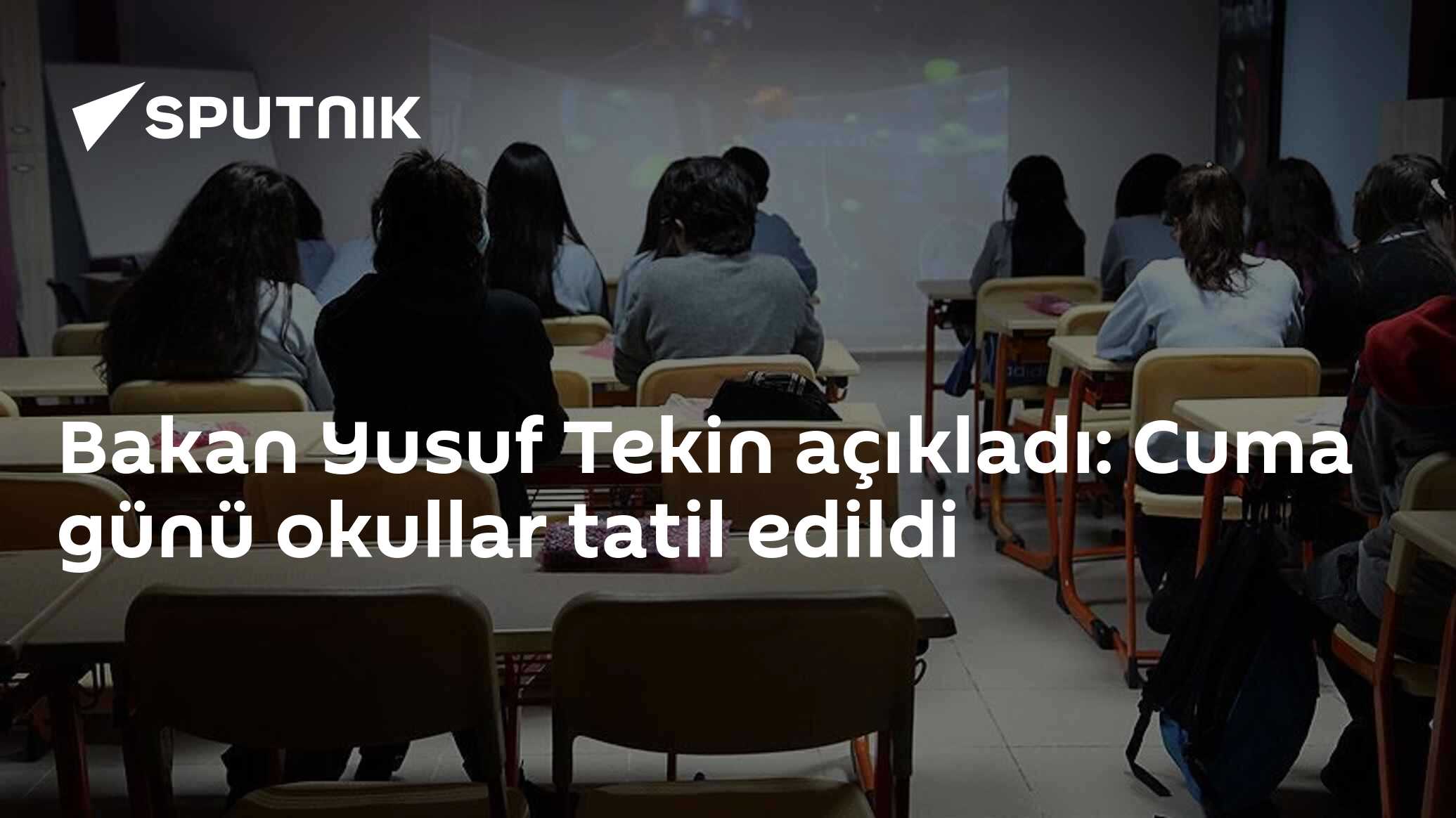 Bakan Yusuf Tekin açıkladı: Cuma günü okullar tatil edildi