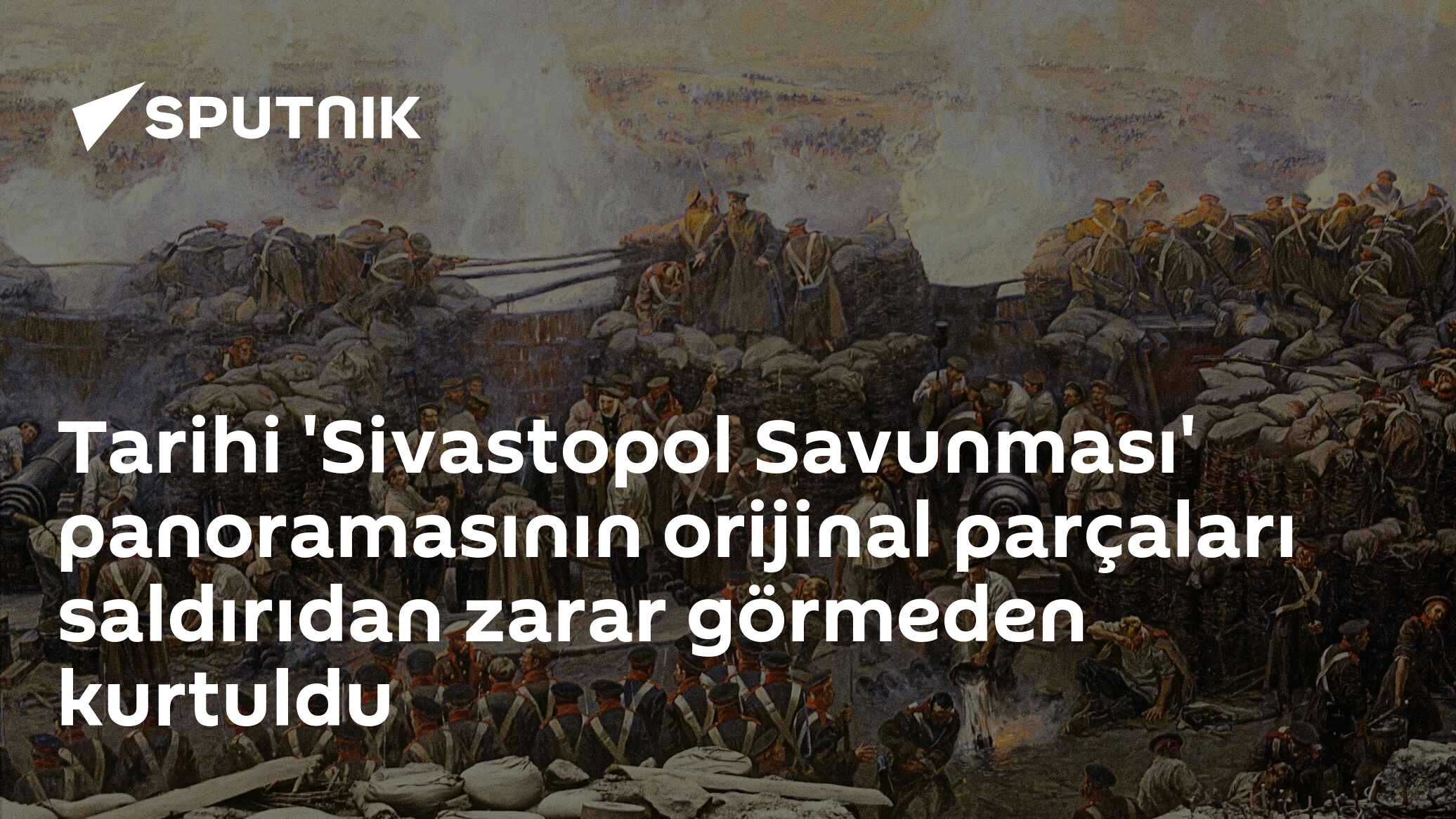 Tarihi 'Sivastopol Savunması' panoramasının orijinal parçala