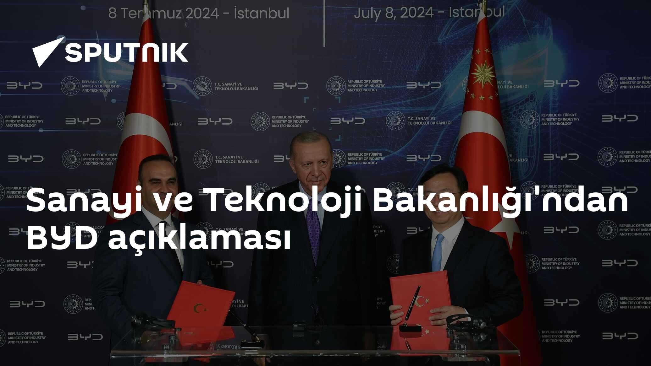 Sanayi ve Teknoloji Bakanlığı'ndan BYD açıklaması