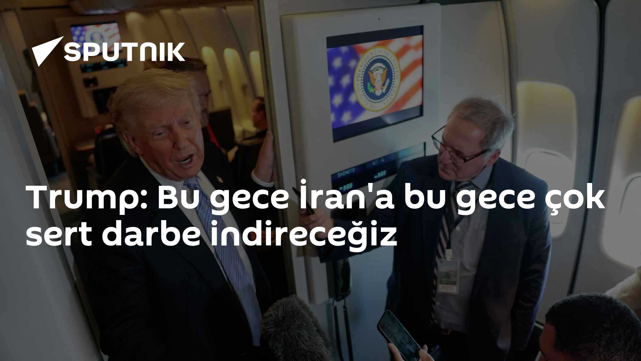 Trump: Bu gece tüm savunması tükenen İran'a çok sert darbe i