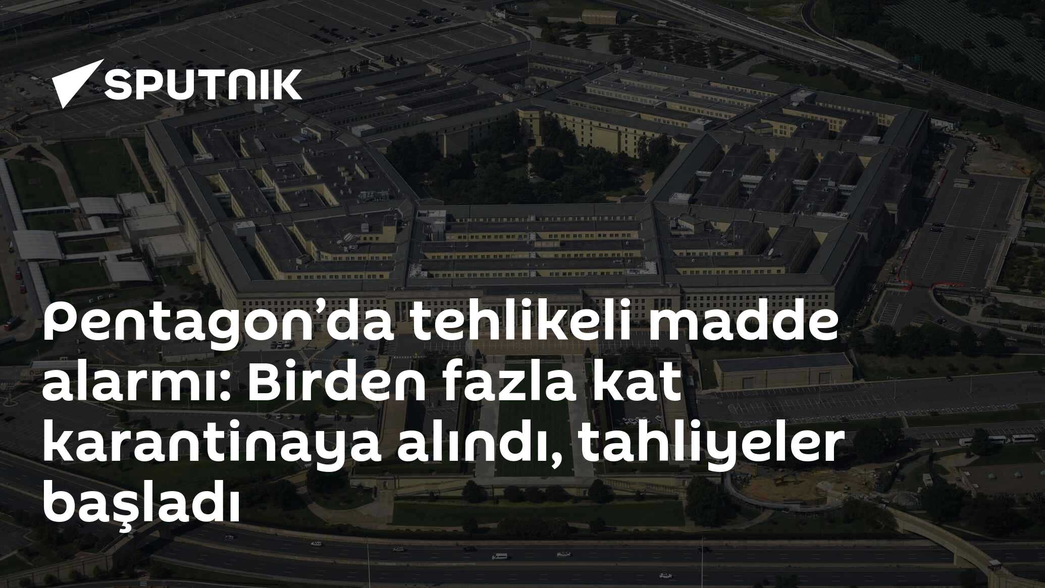 Pentagon’da tehlikeli madde alarmı: Birden fazla kat karanti