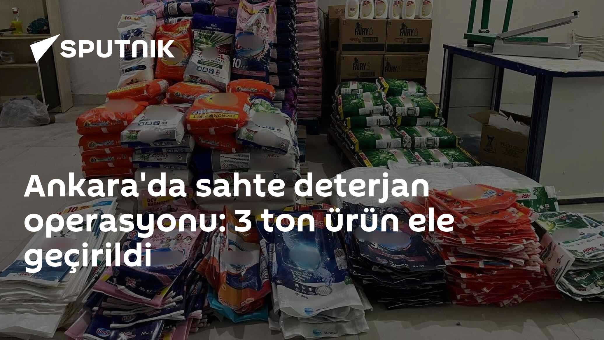 Ankara'da sahte deterjan operasyonu: 3 ton ürün ele geçirild