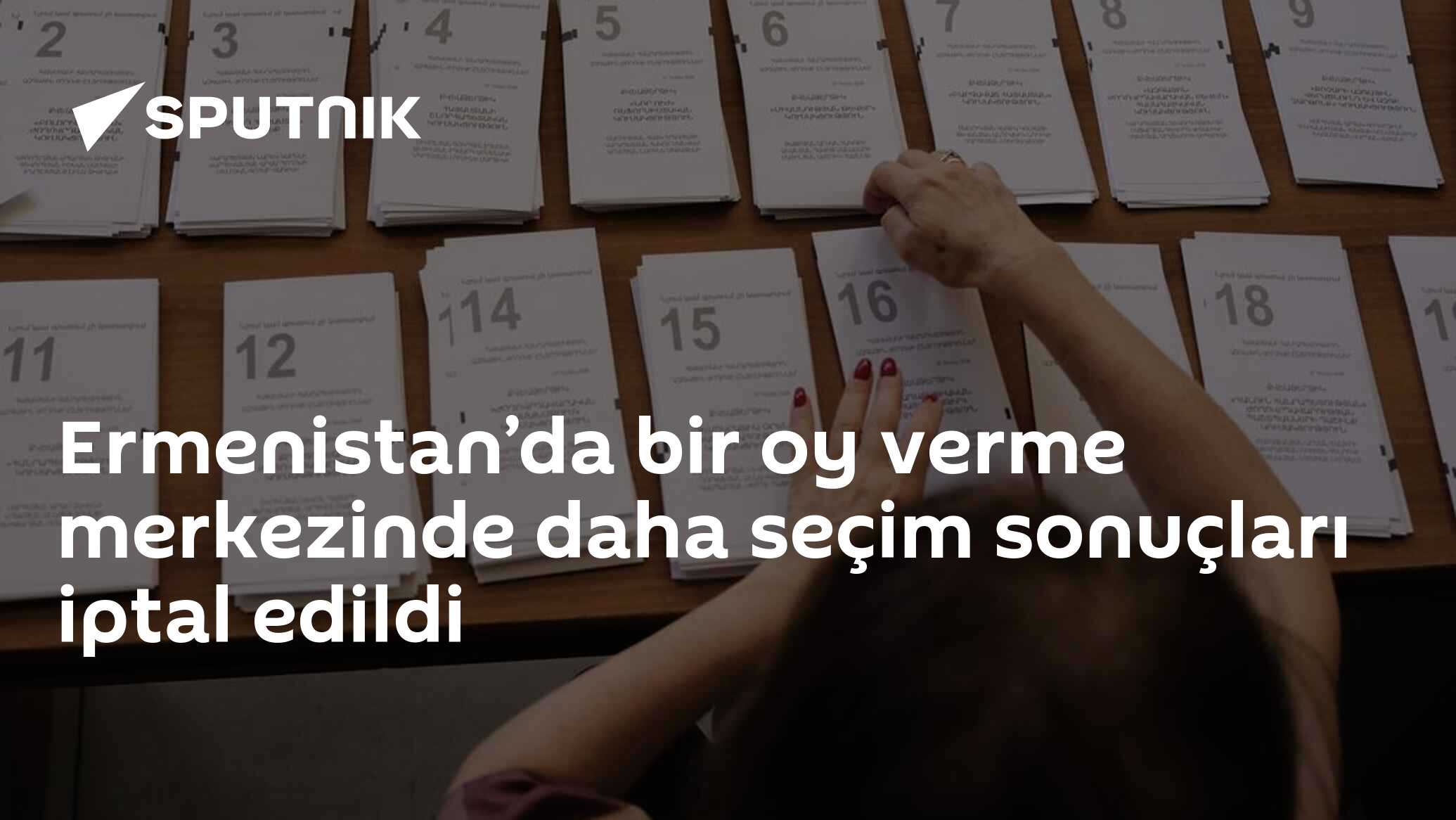 Ermenistan’da bir oy verme merkezinde daha seçim s