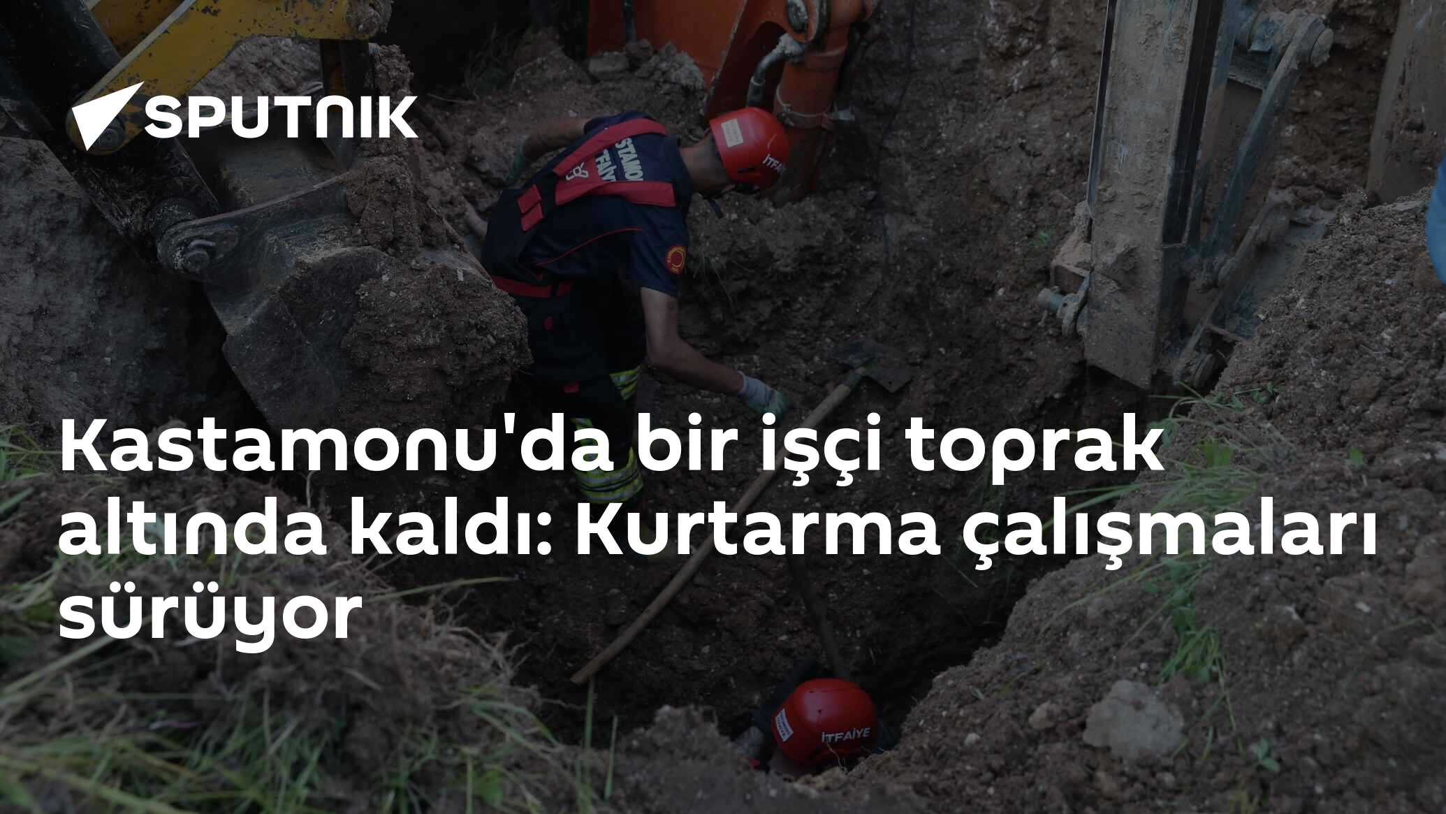 Kastamonu'da bir işçi toprak altında kaldı: Kurtar