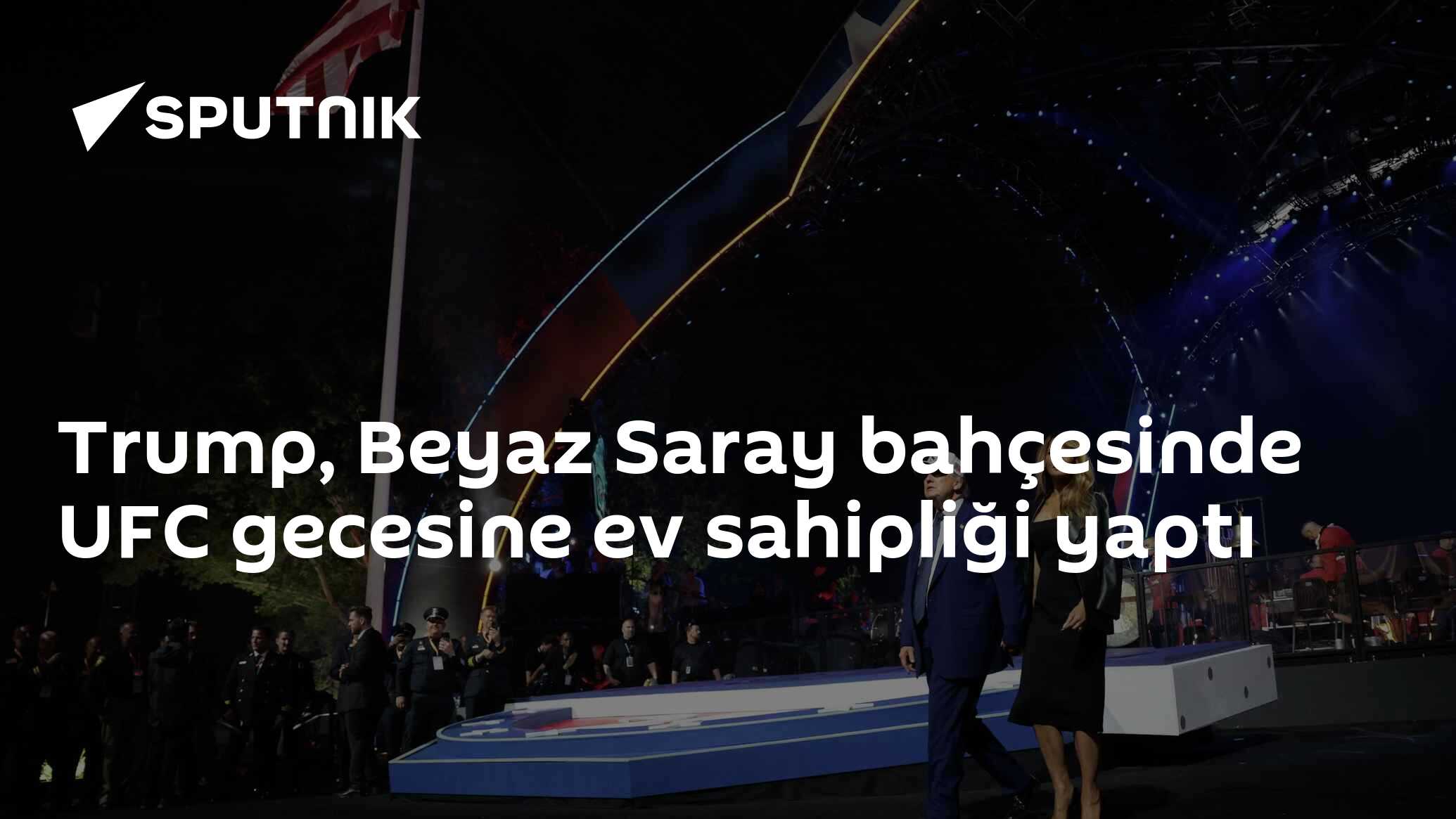 Trump, Beyaz Saray bahçesinde UFC gecesine ev sahipliği yaptı
