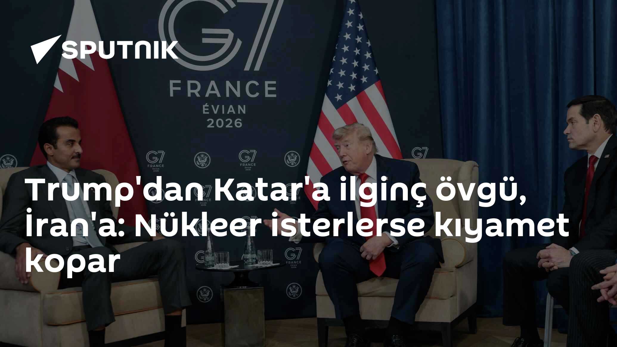 Trump'dan Katar'a ilginç övgü, İran'a: Nükleer isterlerse kıyamet kopar