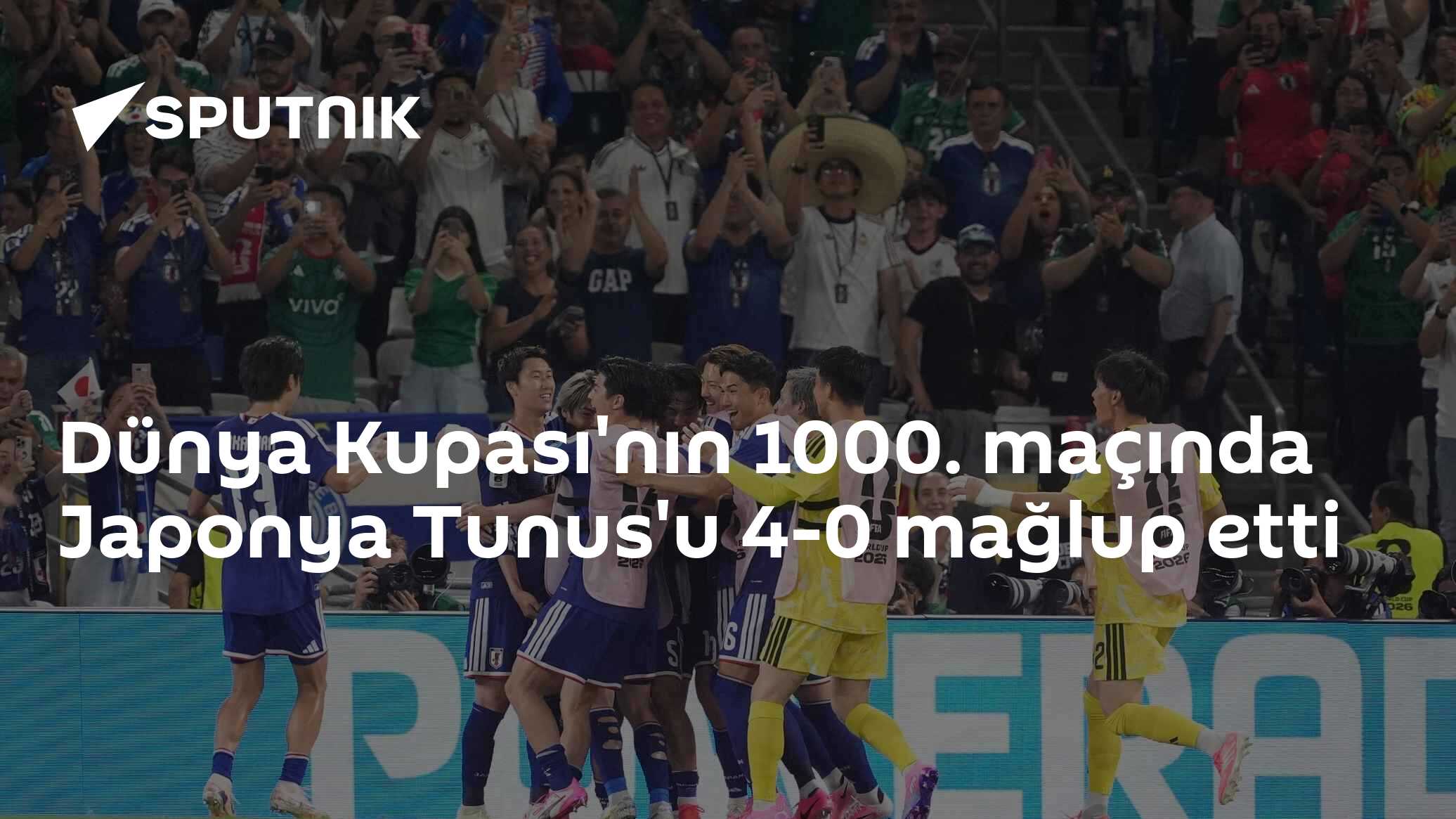 Dünya Kupası'nın 1000. maçında Japonya Tunus'u 4-0 mağlup etti