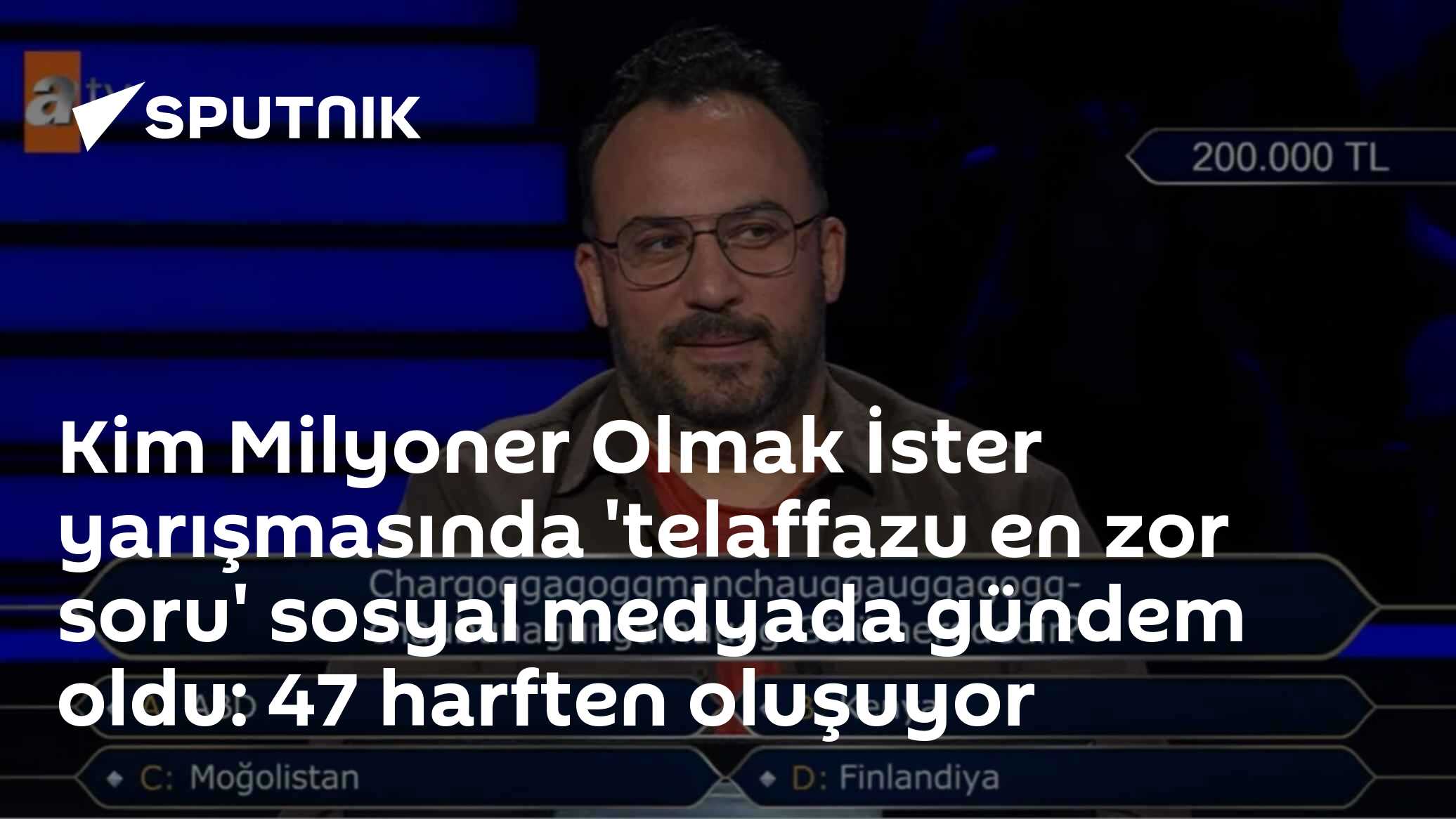 Kim Milyoner Olmak İster yarışmasında 'telaffazu en zor soru' sosyal medyada gündem oldu: 47 harften oluşuyor