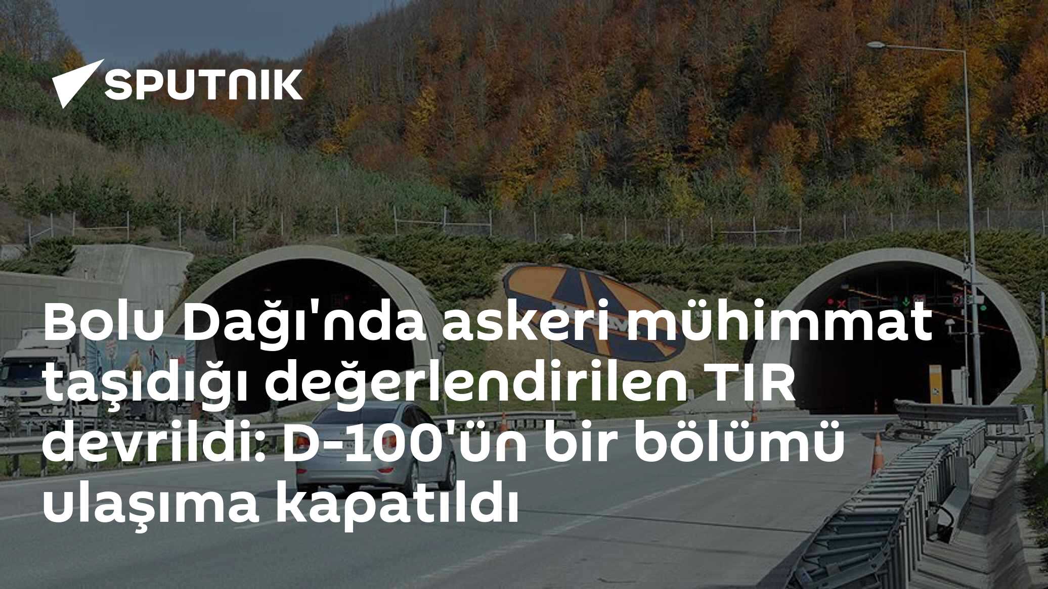 Bolu Dağı'nda askeri mühimmat taşıdığı değerlendirilen TIR devrildi: D-100'ün bir bölümü ulaşıma kapatıldı