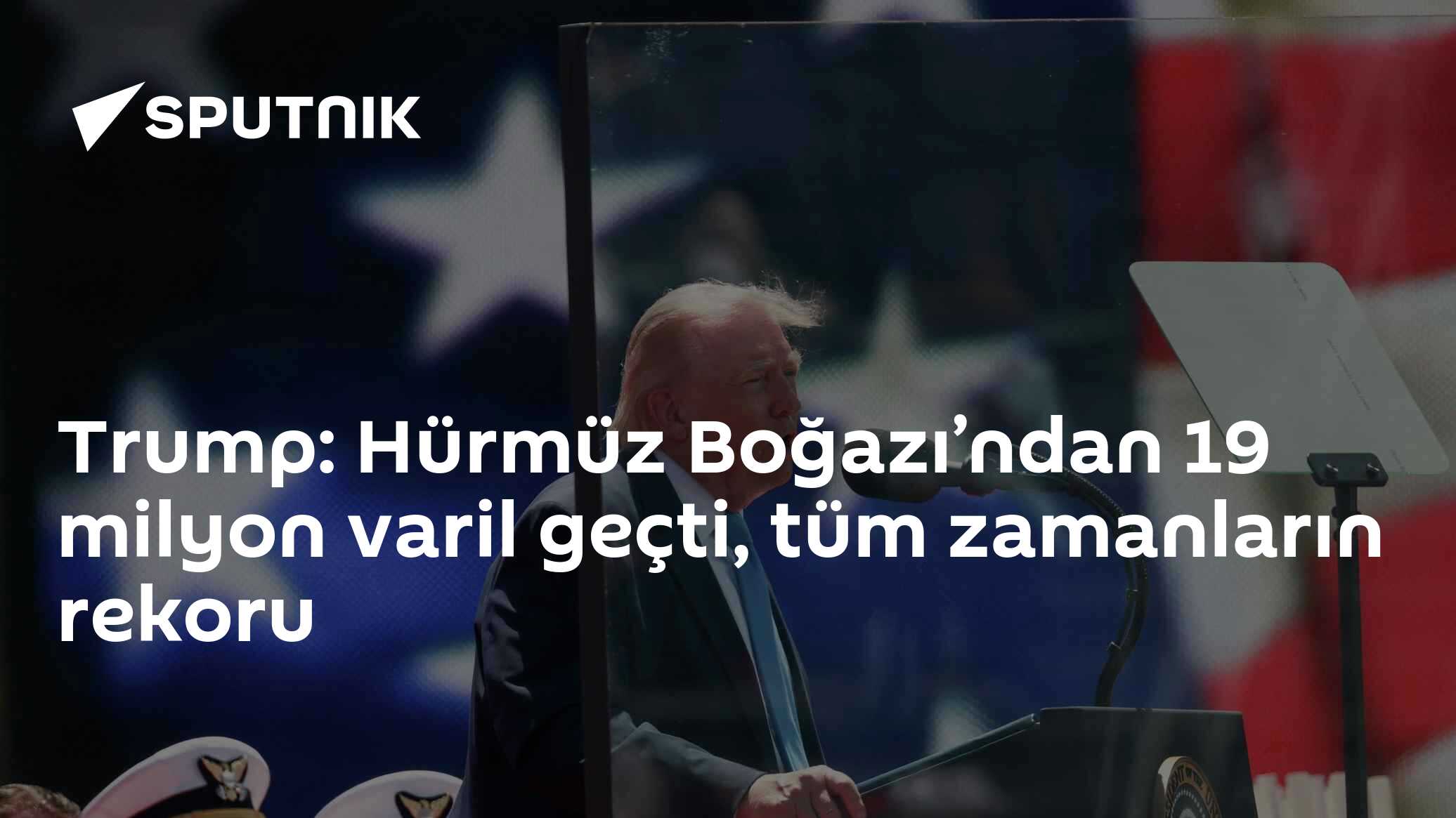 Trump: Hürmüz Boğazı’nın açık kalmasına ve daha fazla deniz ablukası uygulanmamasına izin verdim