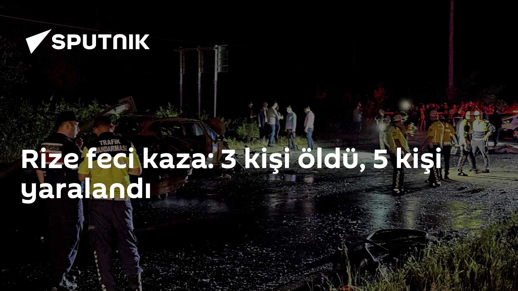 Rize feci kaza: 3 kişi öldü, 5 kişi yaralandı
