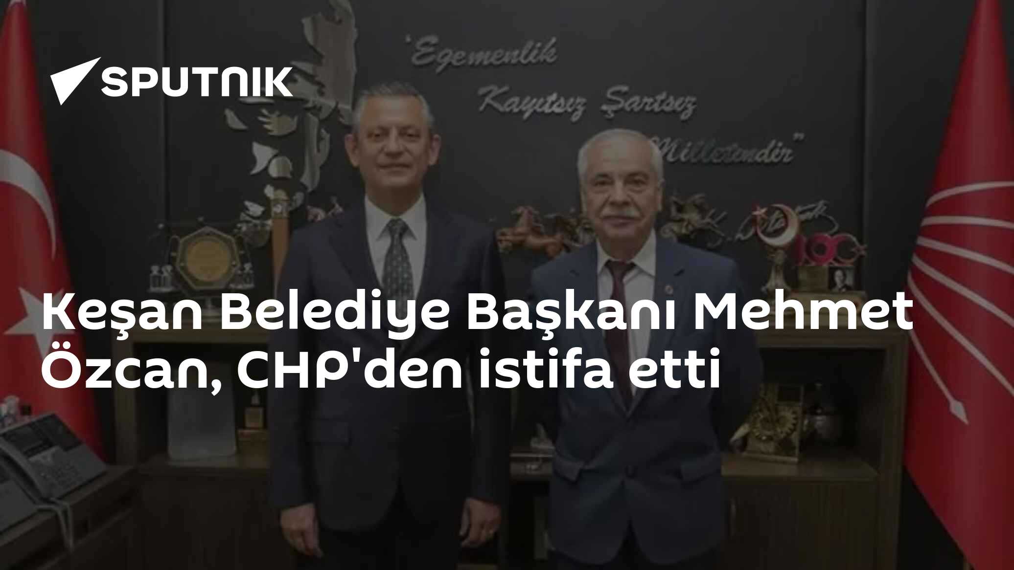 Keşan Belediye Başkanı Mehmet Özcan, CHP'den istifa etti