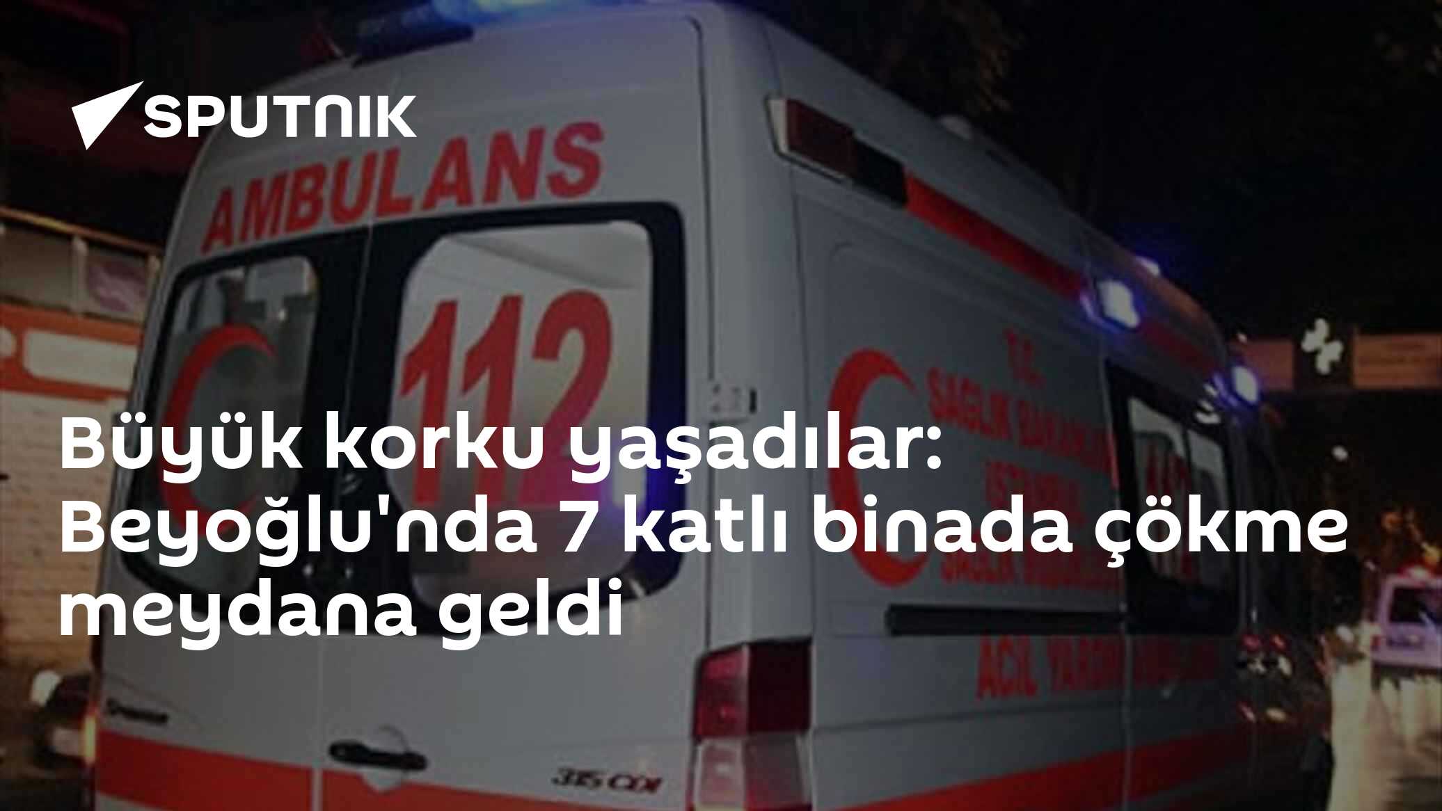 Büyük korku yaşadılar: Beyoğlu'nda 7 katlı binada çökme meydana geldi