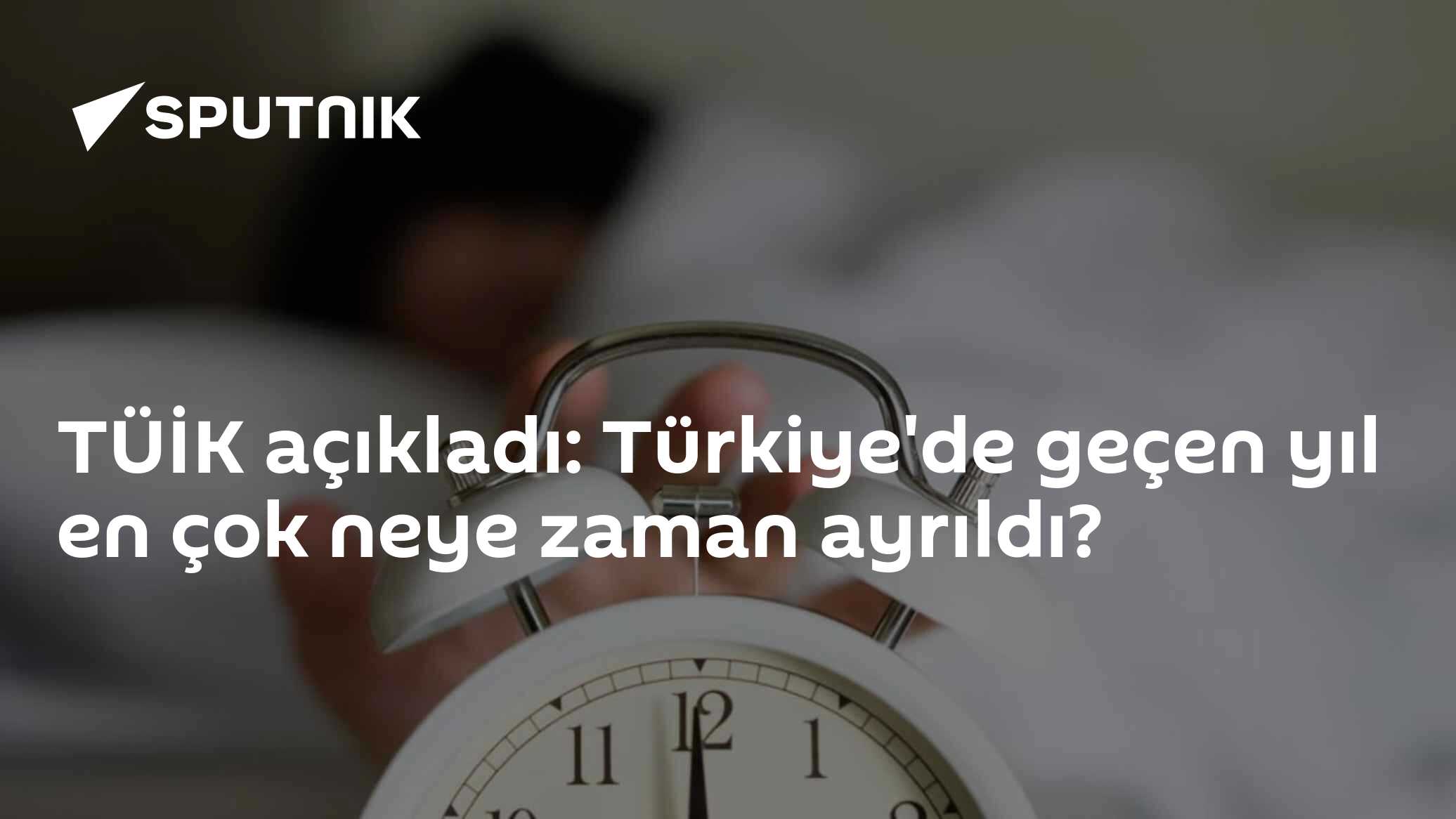TÜİK açıkladı: Türkiye'de geçen yıl en çok neye zaman ayrıldı?
