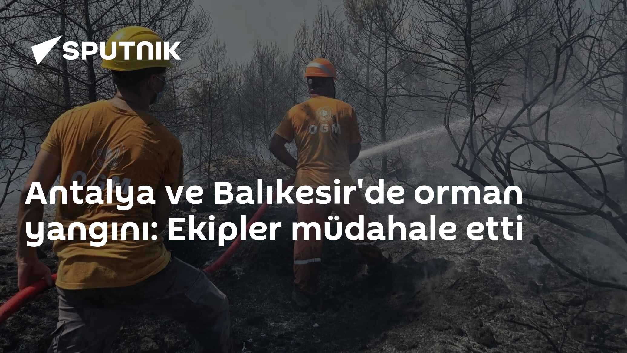 Antalya ve Balıkesir'de orman yangını: Ekipler müdahale ediyor