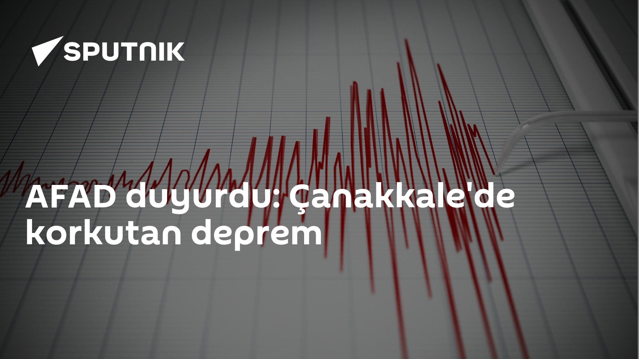 AFAD duyurdu: Çanakkale'de korkutan deprem