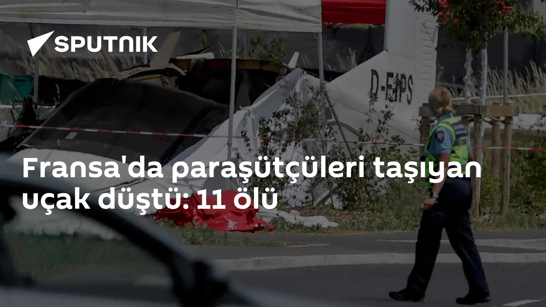 Fransa'da paraşütçü uçağı düştü: 11 ölü