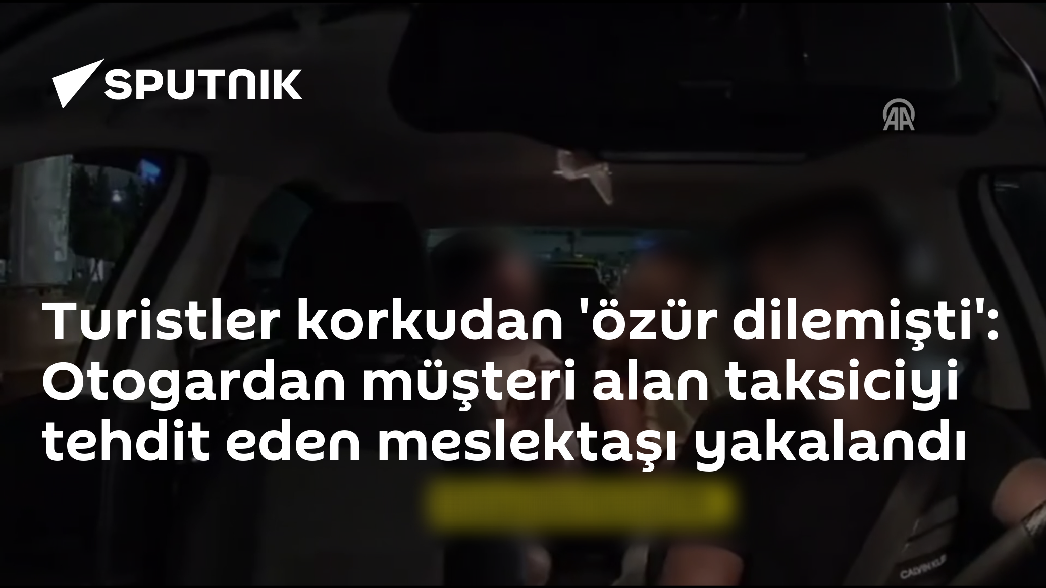Turistler korkudan 'özür dilemişti': Otogardan müşteri alan taksiciyi tehdit eden meslektaşı yakalandı