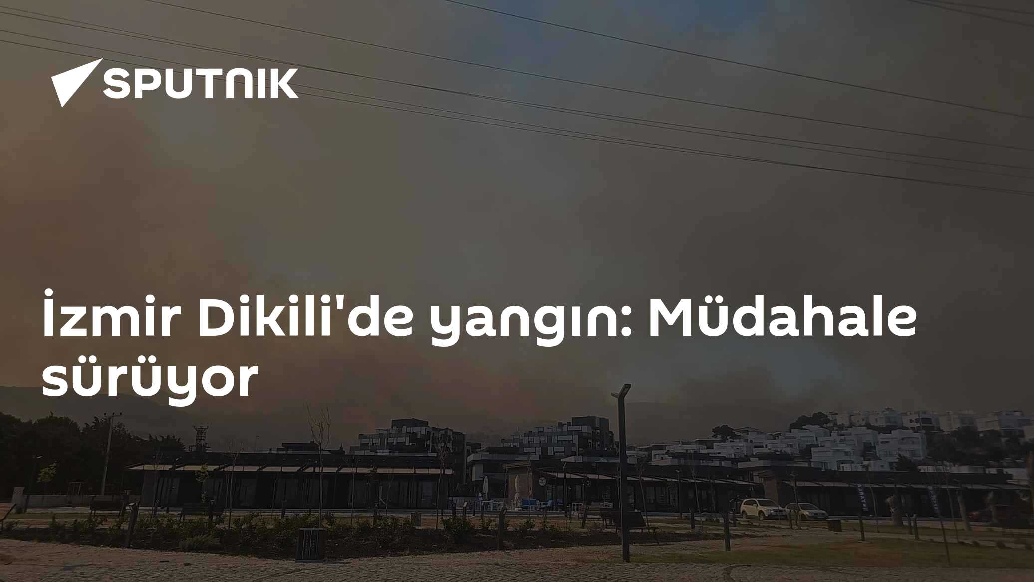 İzmir Dikili'de yangın: Müdahale sürüyor
