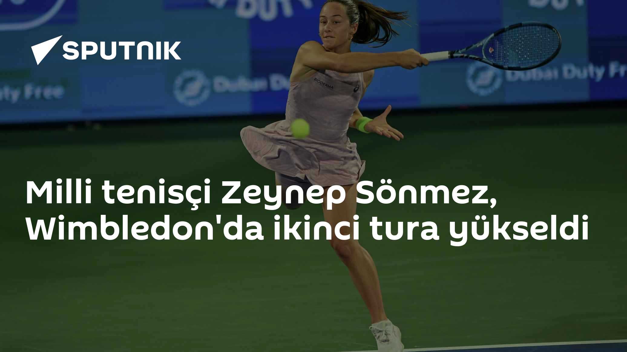 Milli tenisçi Zeynep Sönmez, Wimbledon'da ikinci tura yükseldi