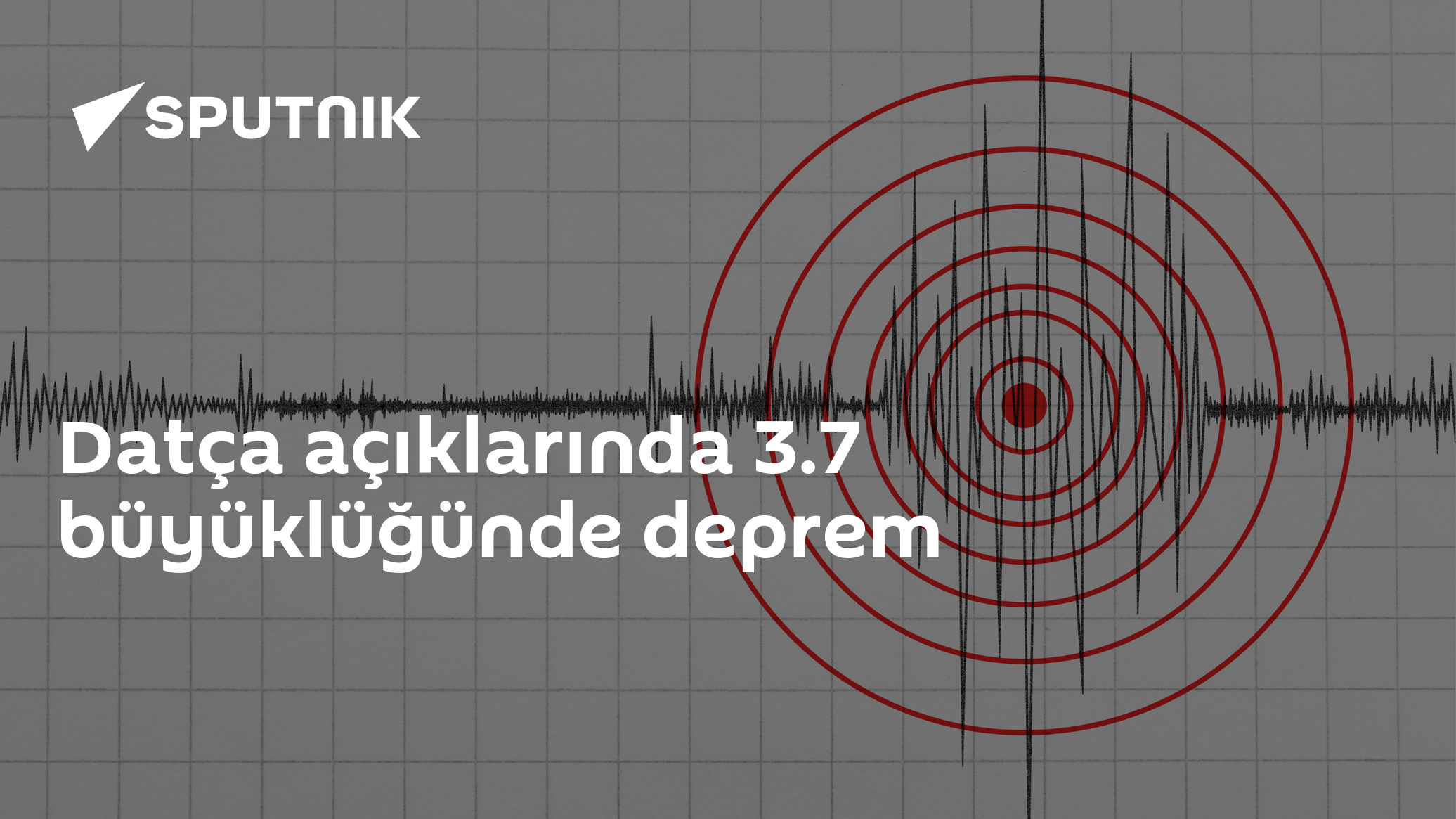 Datça açıklarında 3.7 büyüklüğünde deprem