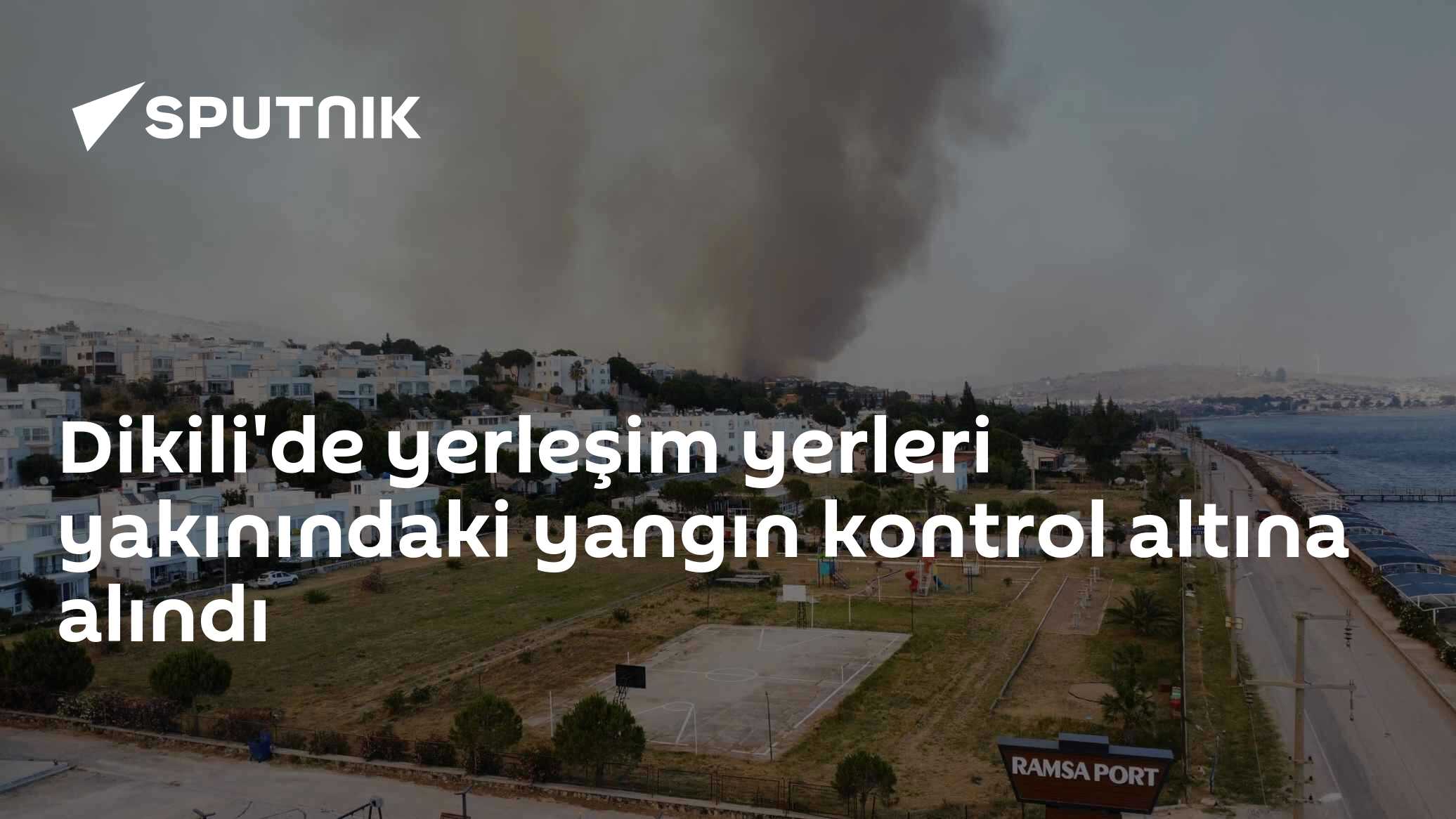 Dikili'de yerleşim yerleri yakınındaki yangın kontrol altına alındı