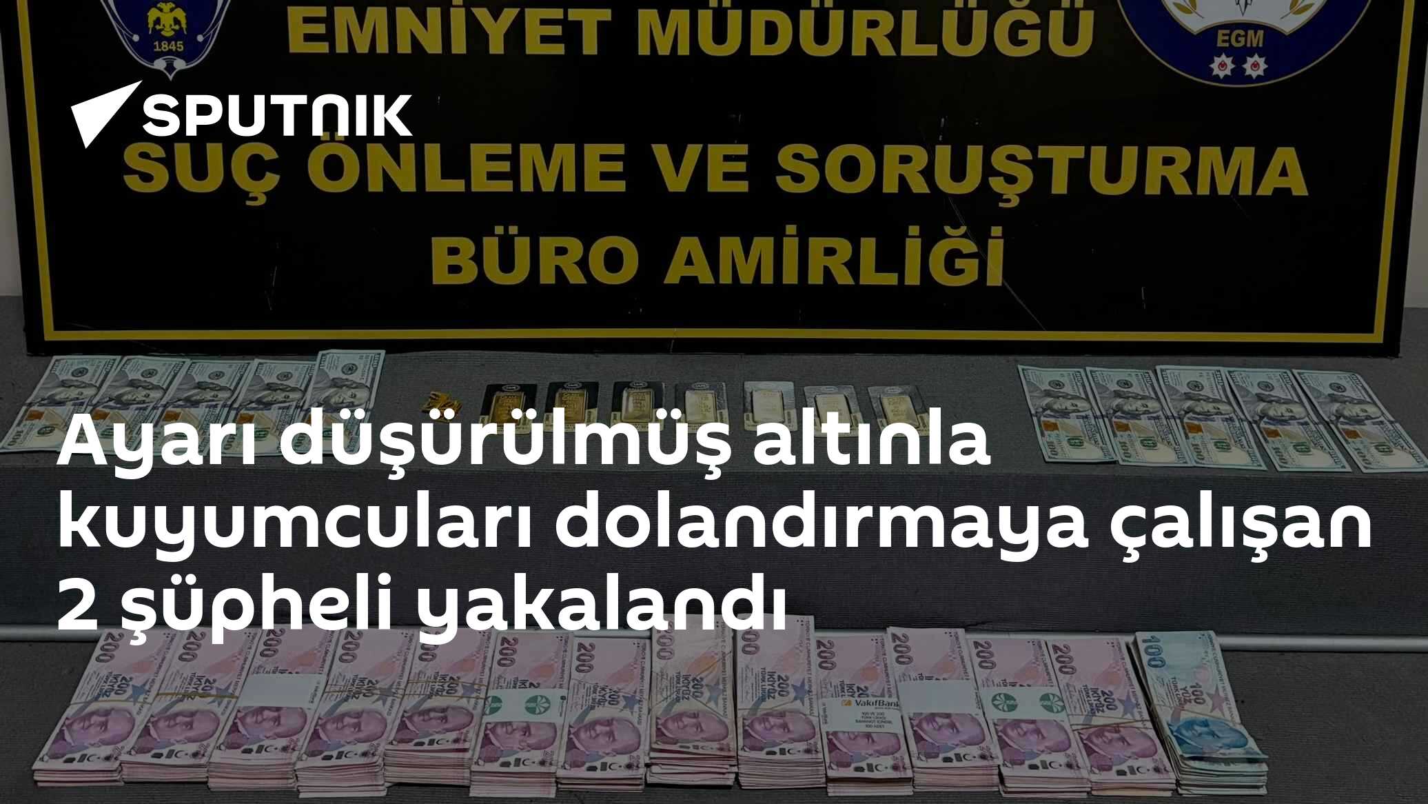 Ayarı düşürülmüş altınla kuyumcuları dolandırmaya çalışan 2 şüpheli yakalandı