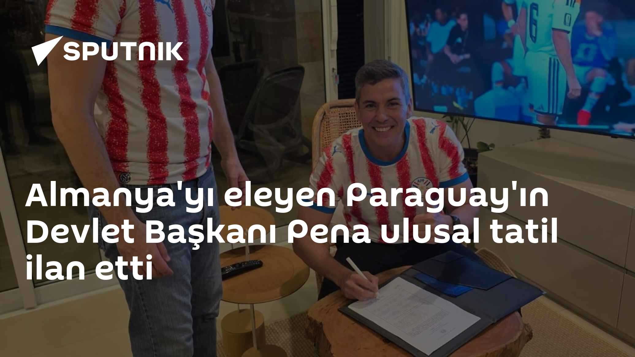 Almanya'yı eleyen Paraguay'ın Devlet Başkanı Pena ulusal tatil ilan etti