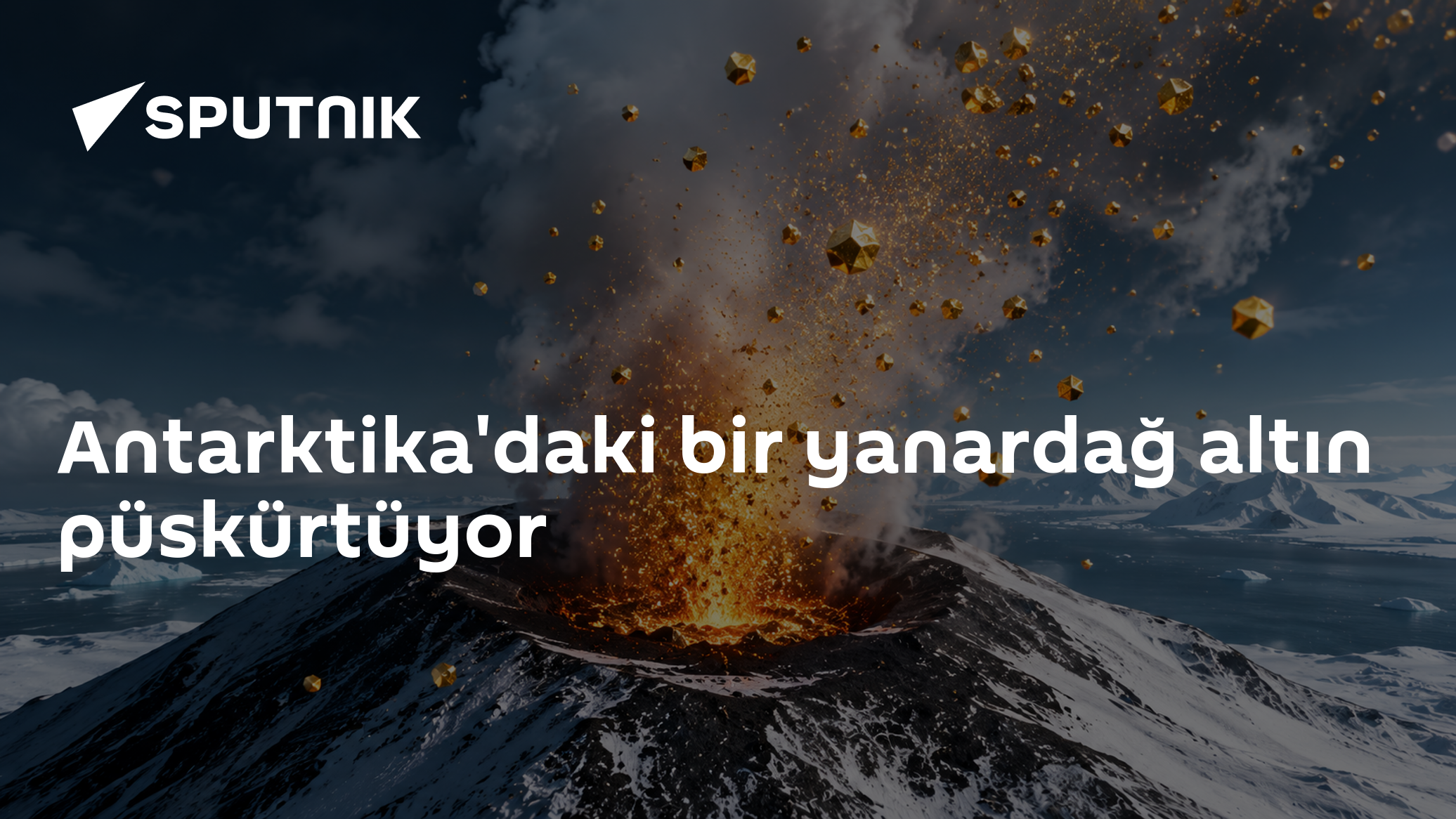 Antarktika'daki bir yanardağ altın püskürtüyor