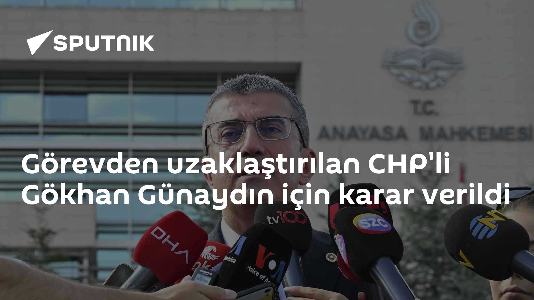 Görevden uzaklaştırılan CHP'li Gökhan Günaydın için karar verildi