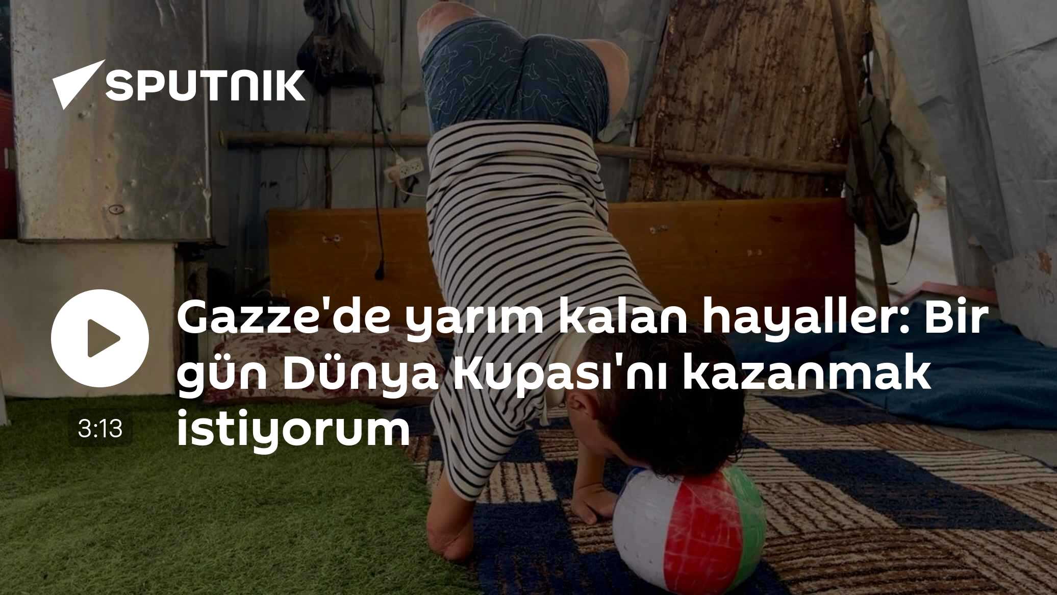 Gazze'de yarım kalan hayaller: Bir gün Dünya Kupası'nı kazanmak istiyorum